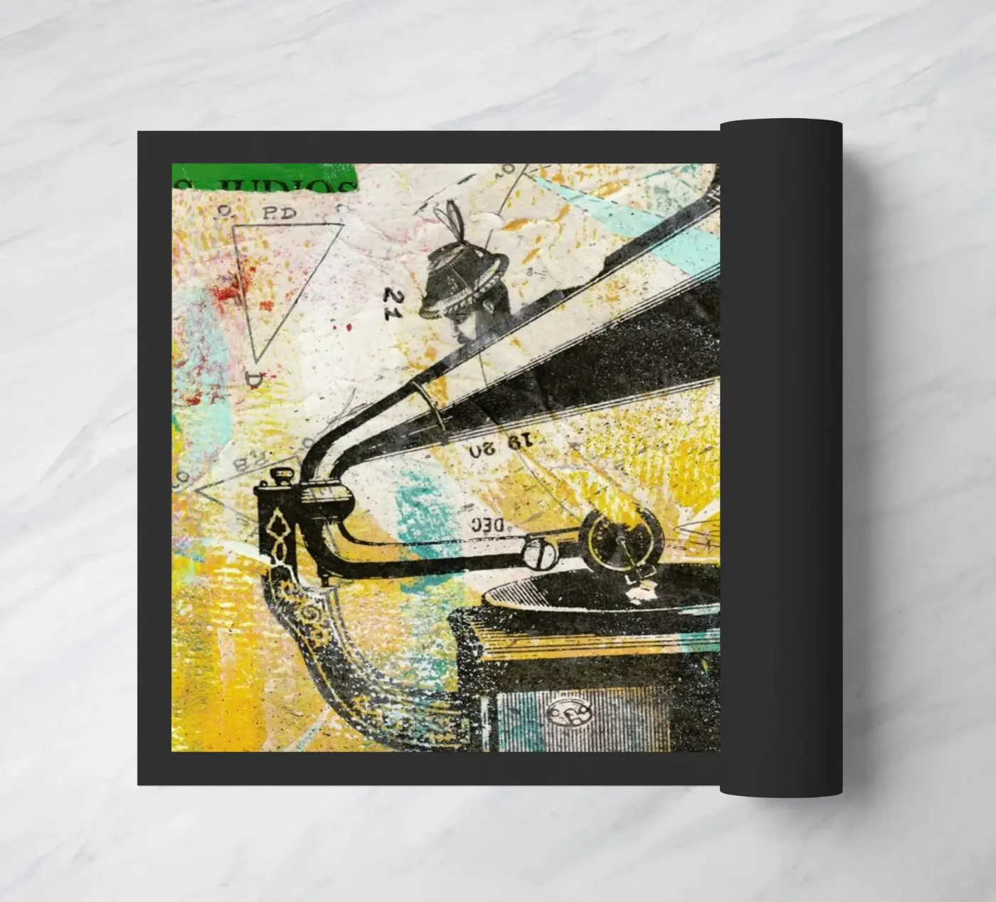 Gramophone doormat by Tameo