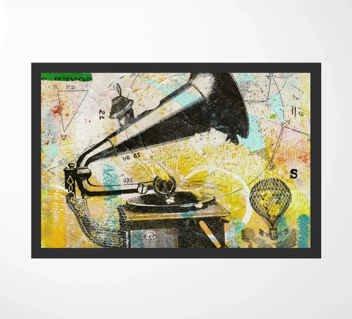 Gramophone doormat by Tameo