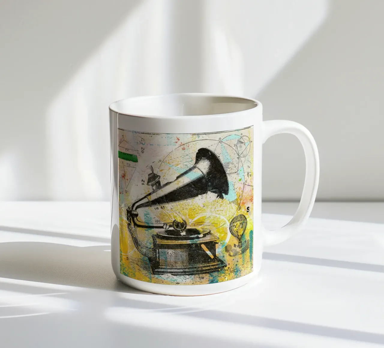 Gramophone tazza in ceramica da Tameo