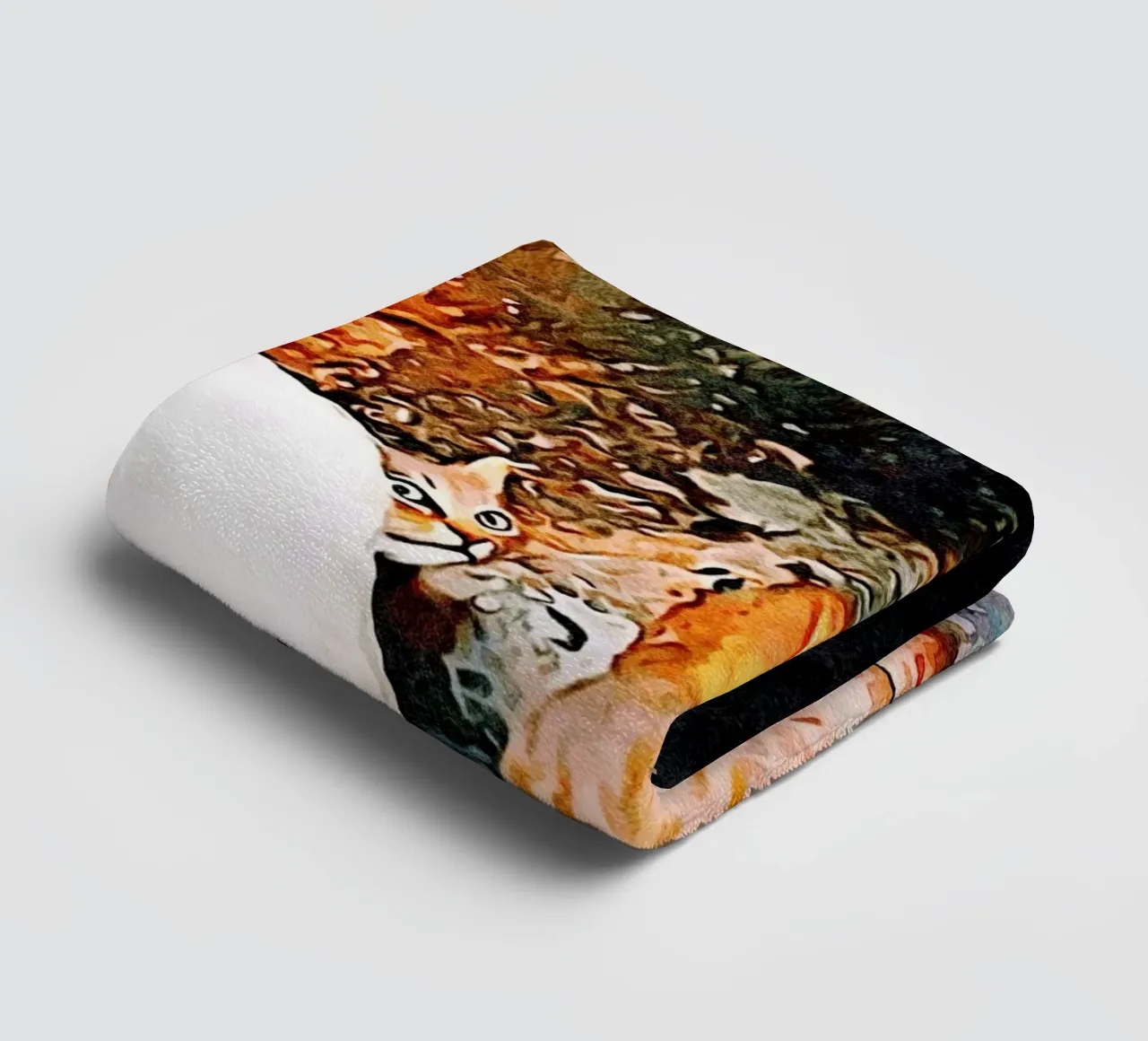Hidden cat towel by Massimo Frascogna