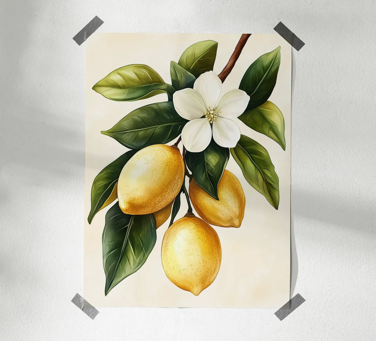 Ramo di limone poster da Spice & Style