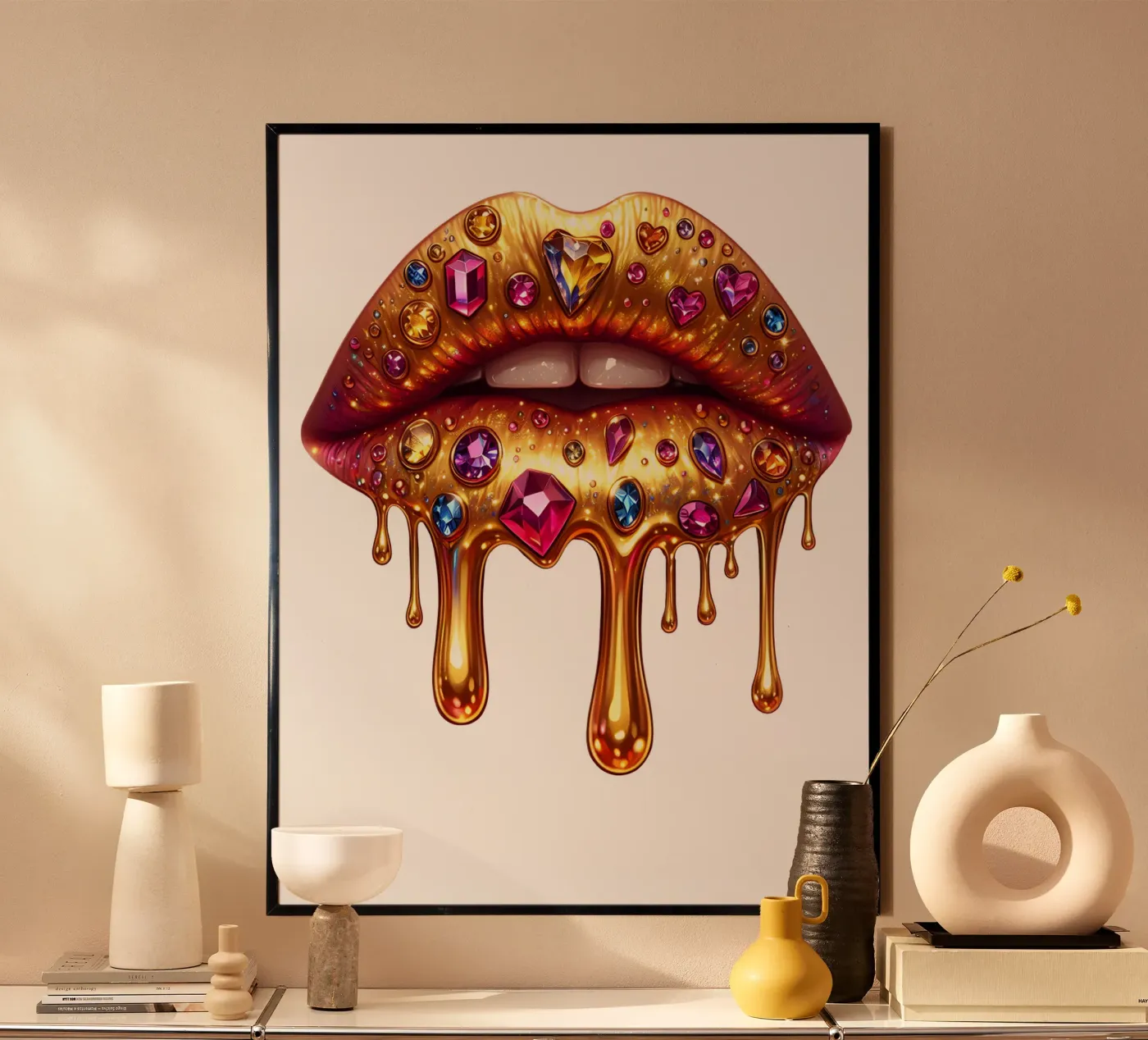 MODA LIPS poster da ARTOMATIC