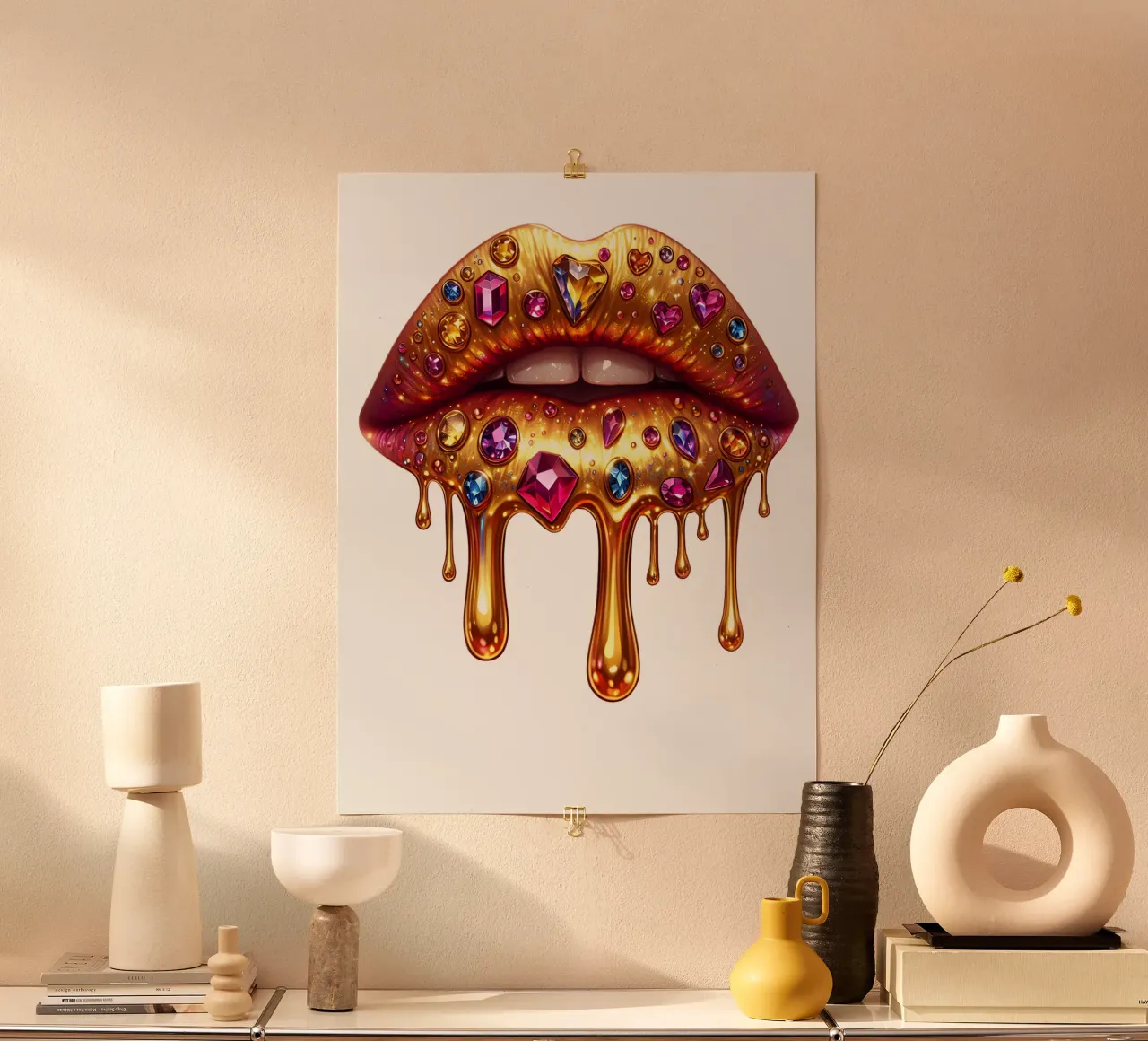 MODA LIPS poster da ARTOMATIC