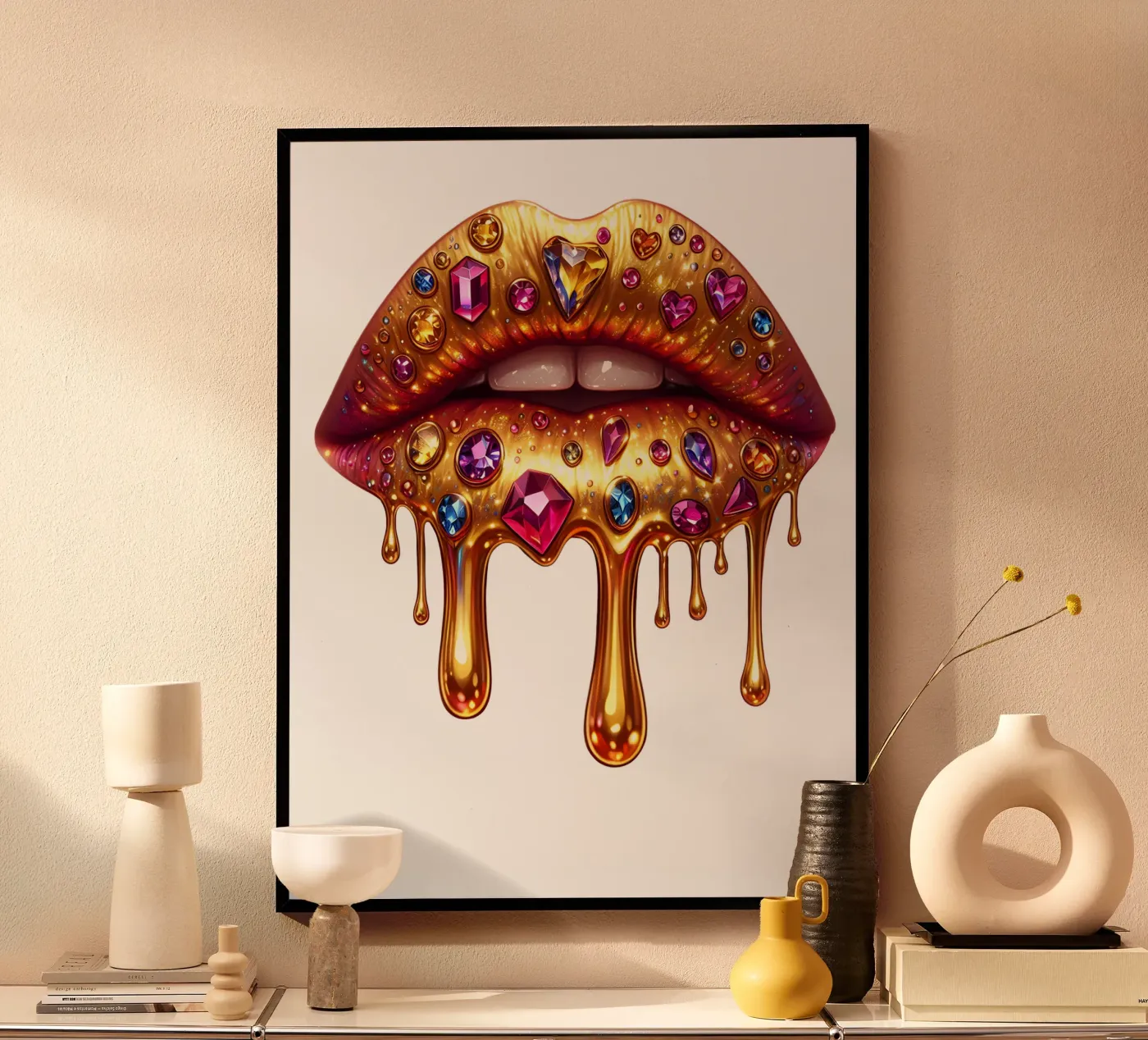 MODA LIPS poster da ARTOMATIC