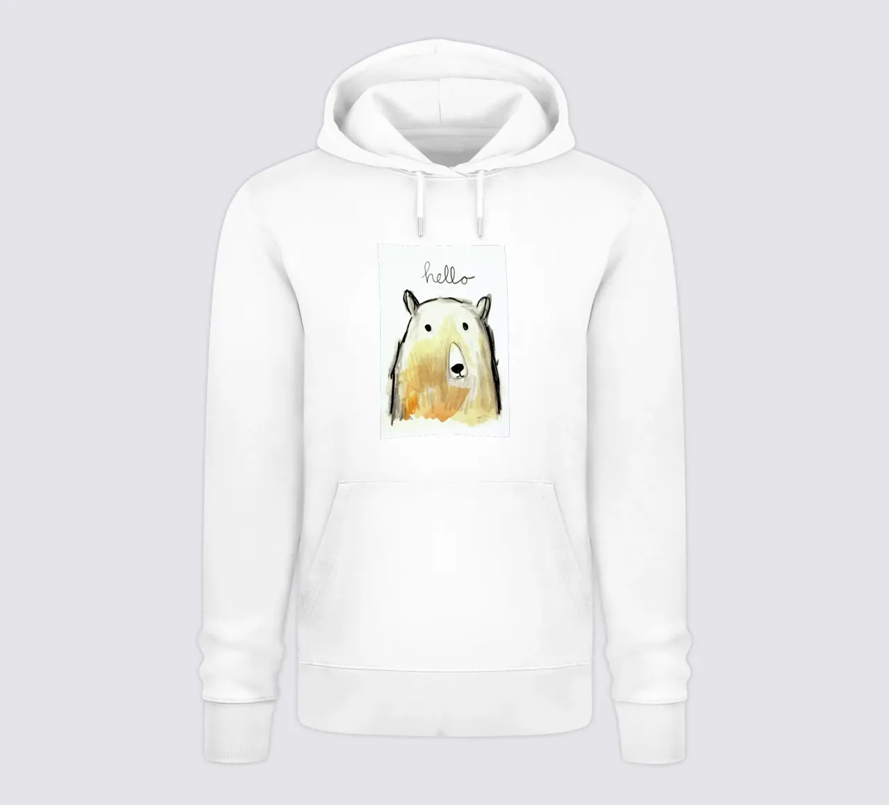 Hello Bear felpa con cappuccio da Farina Kuklinski