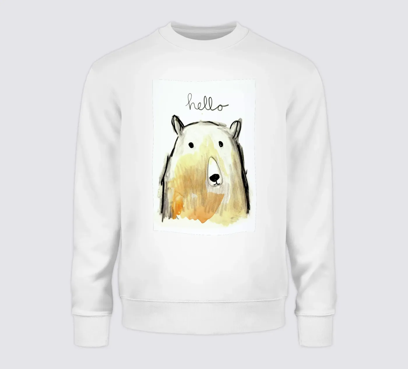 Hello Bear felpa da Farina Kuklinski