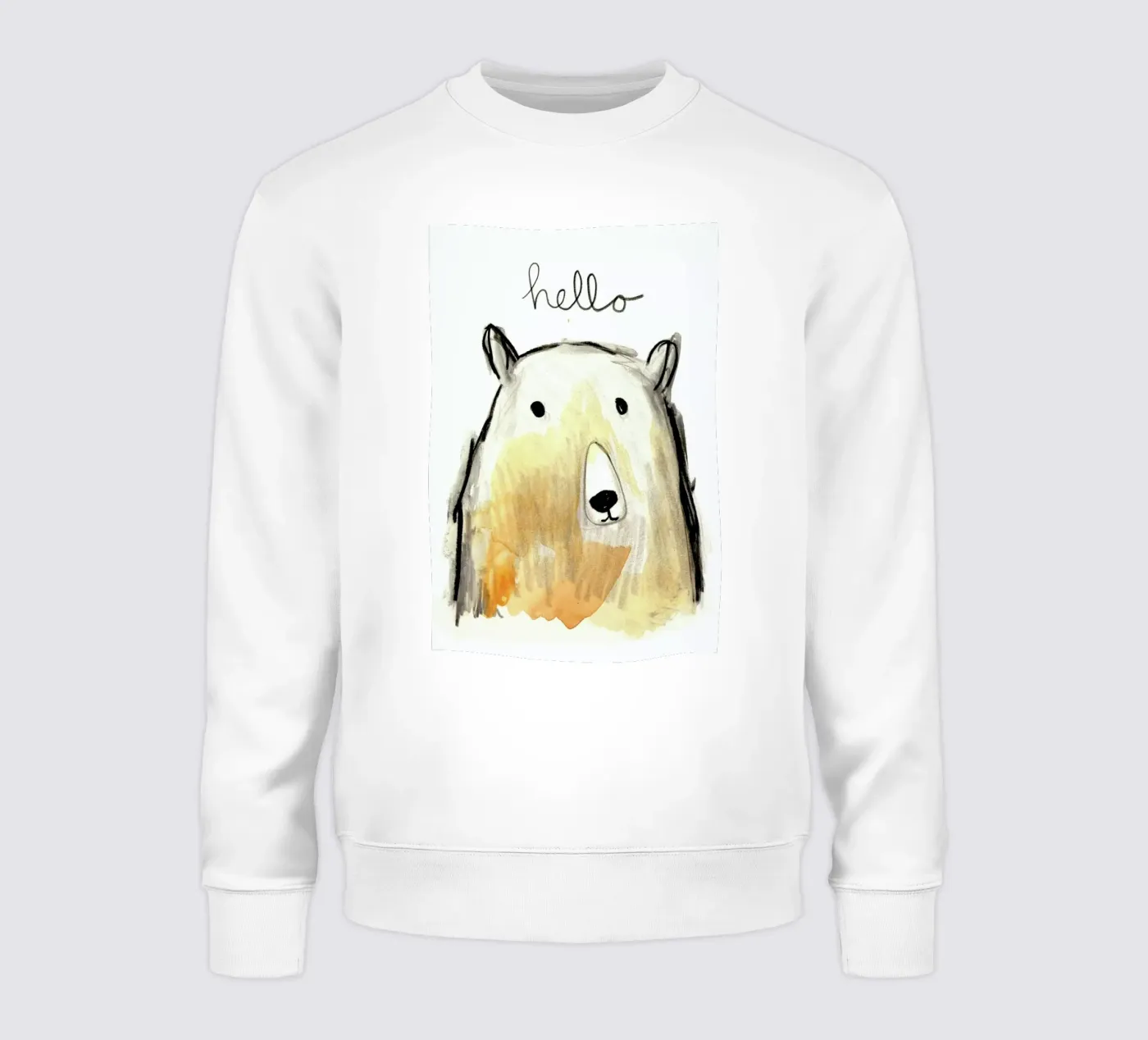 Hello Bear felpa da Farina Kuklinski