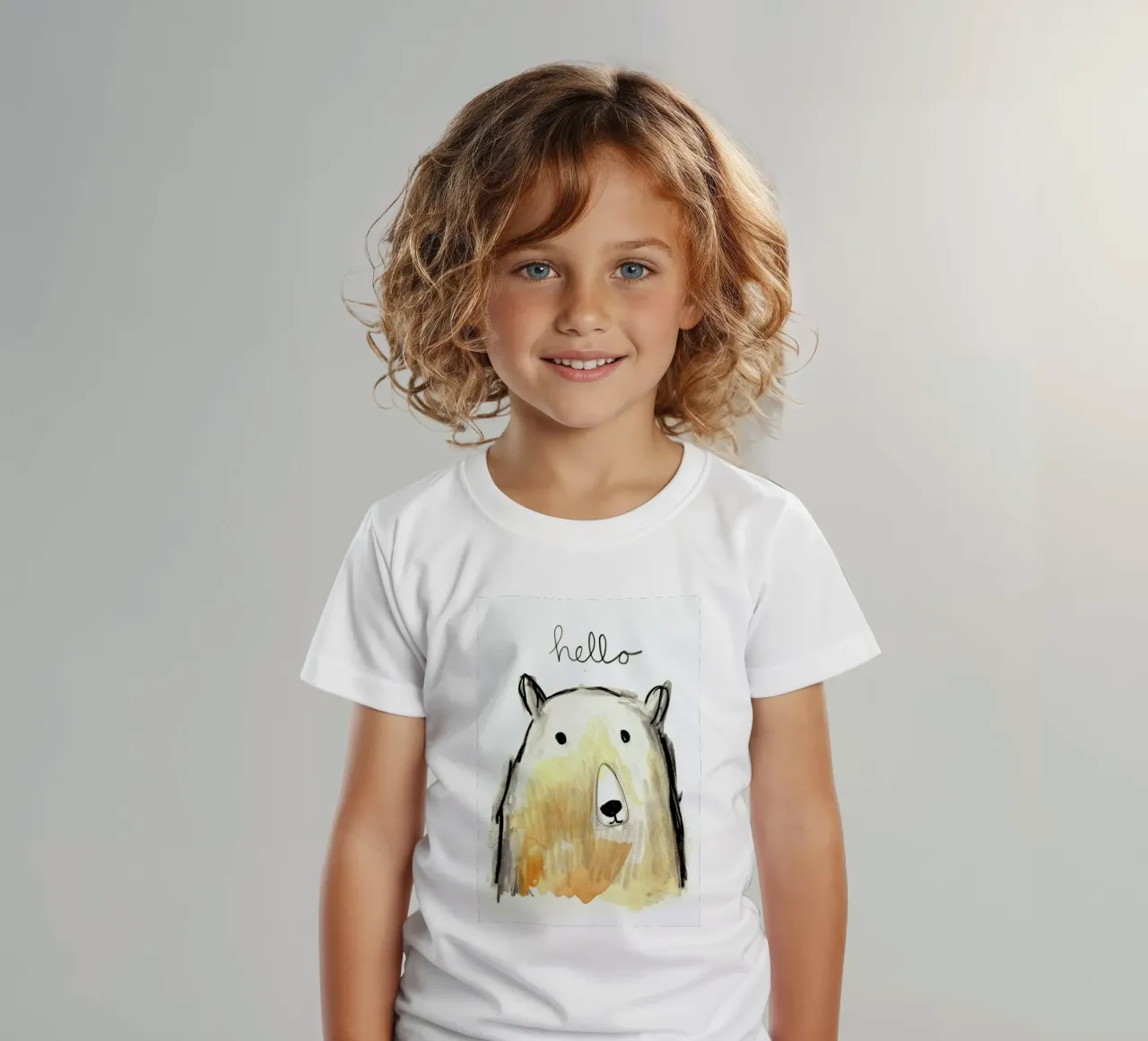 Hello Bear t-shirt bambini da Farina Kuklinski