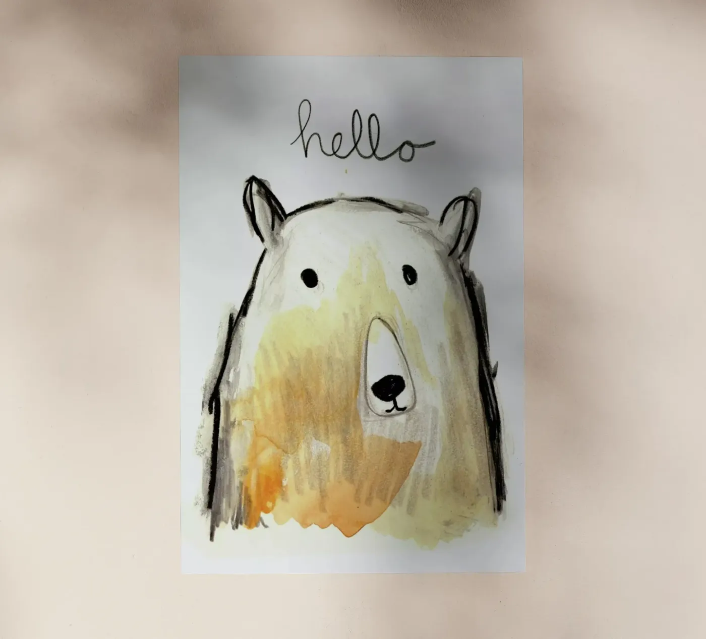 Hello Bear pellicola backlit da Farina Kuklinski
