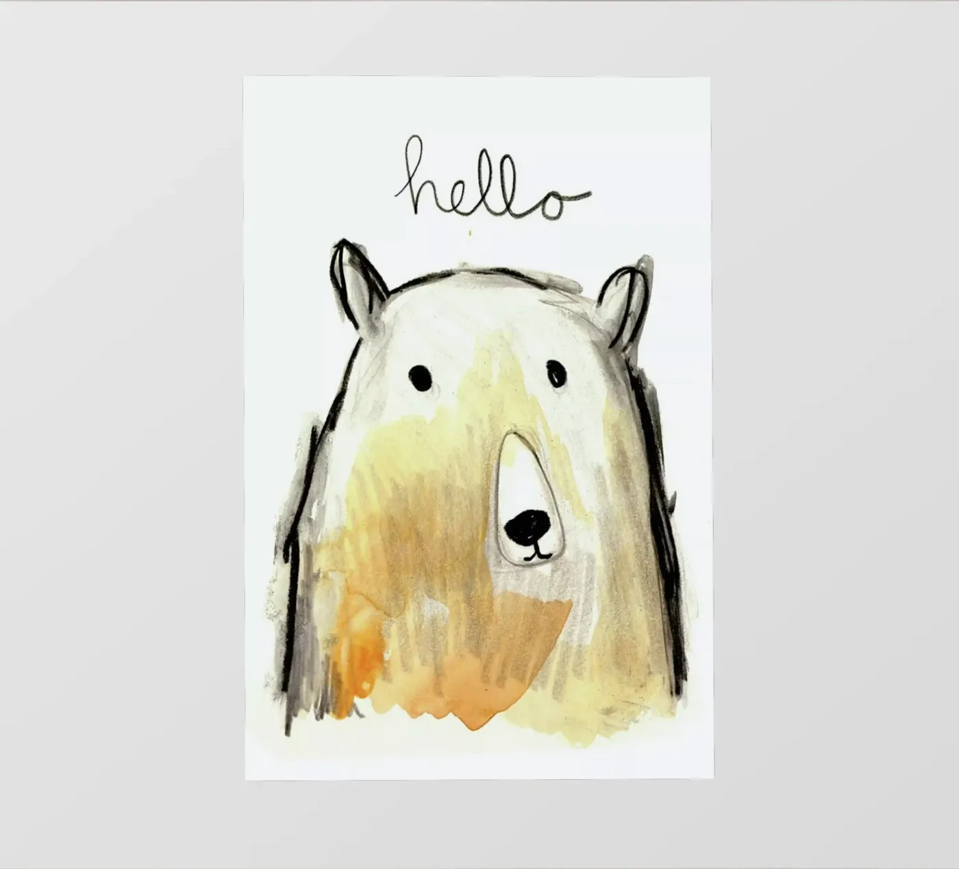 Hello Bear pellicola backlit da Farina Kuklinski