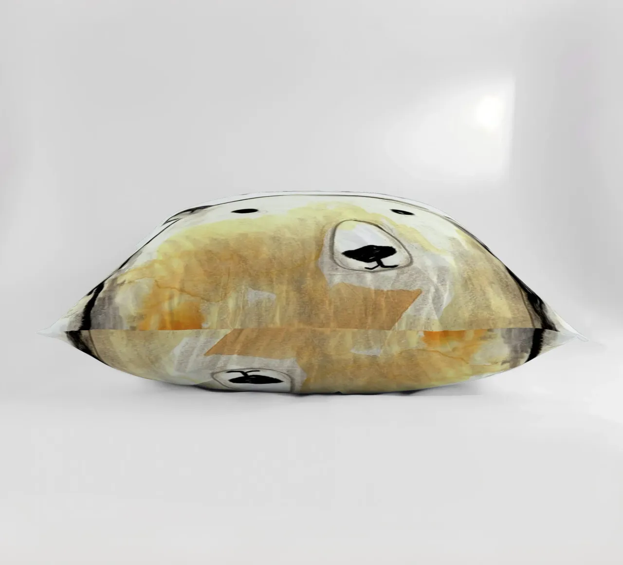 Hello Bear decorative cushion by Farina Kuklinski