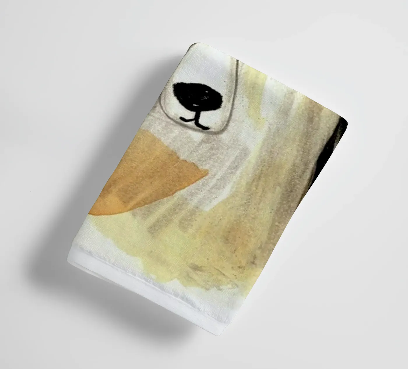 Hello Bear towel by Farina Kuklinski