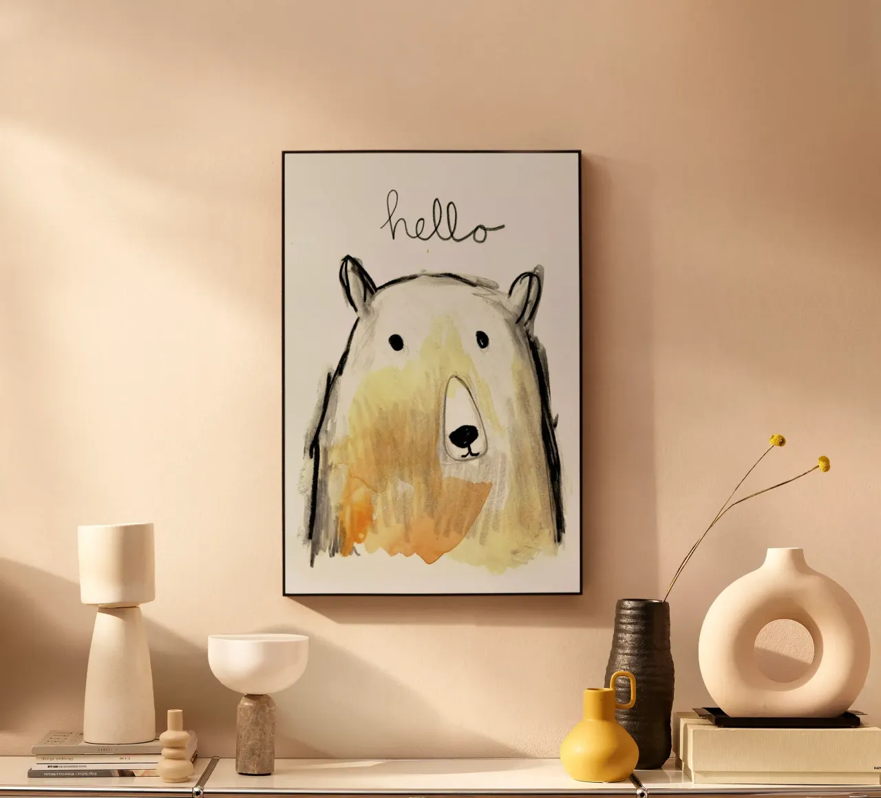 Hello Bear plexiglass da Farina Kuklinski