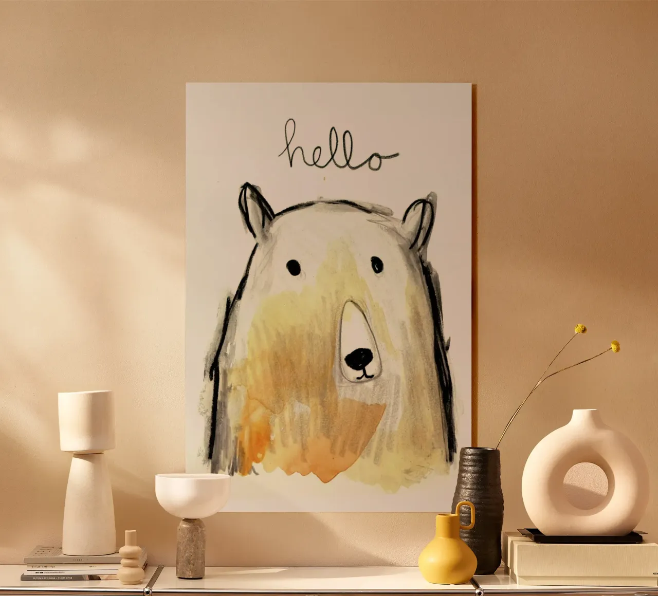 Hello Bear plexiglass da Farina Kuklinski