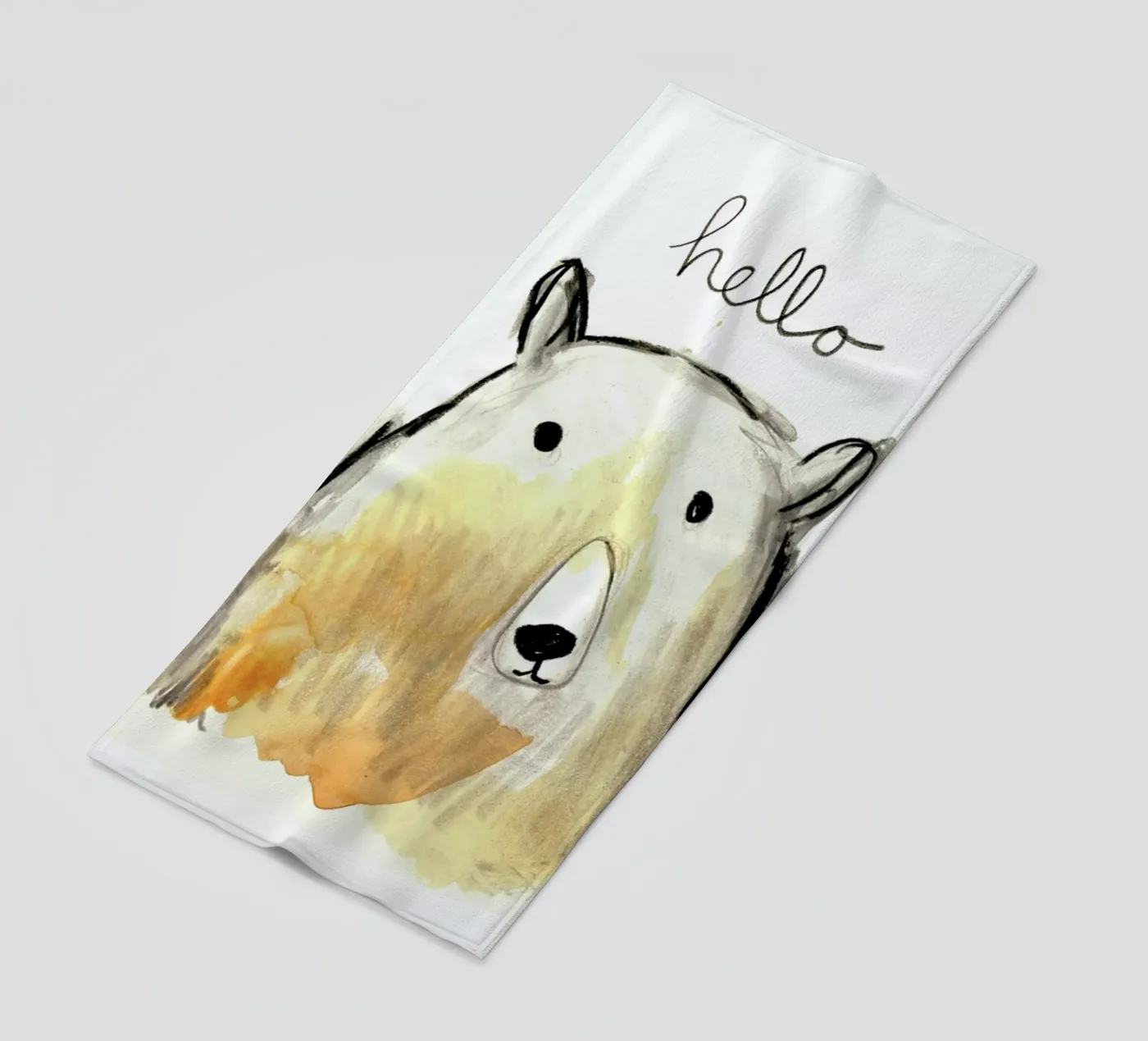 Hello Bear Strandtuch von Farina Kuklinski