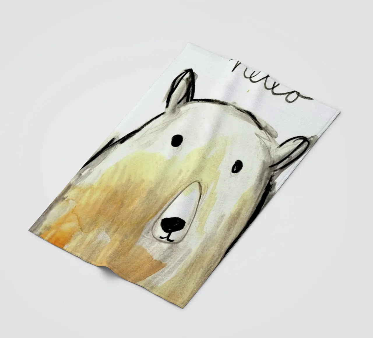 Hello Bear Fleecedecke von Farina Kuklinski