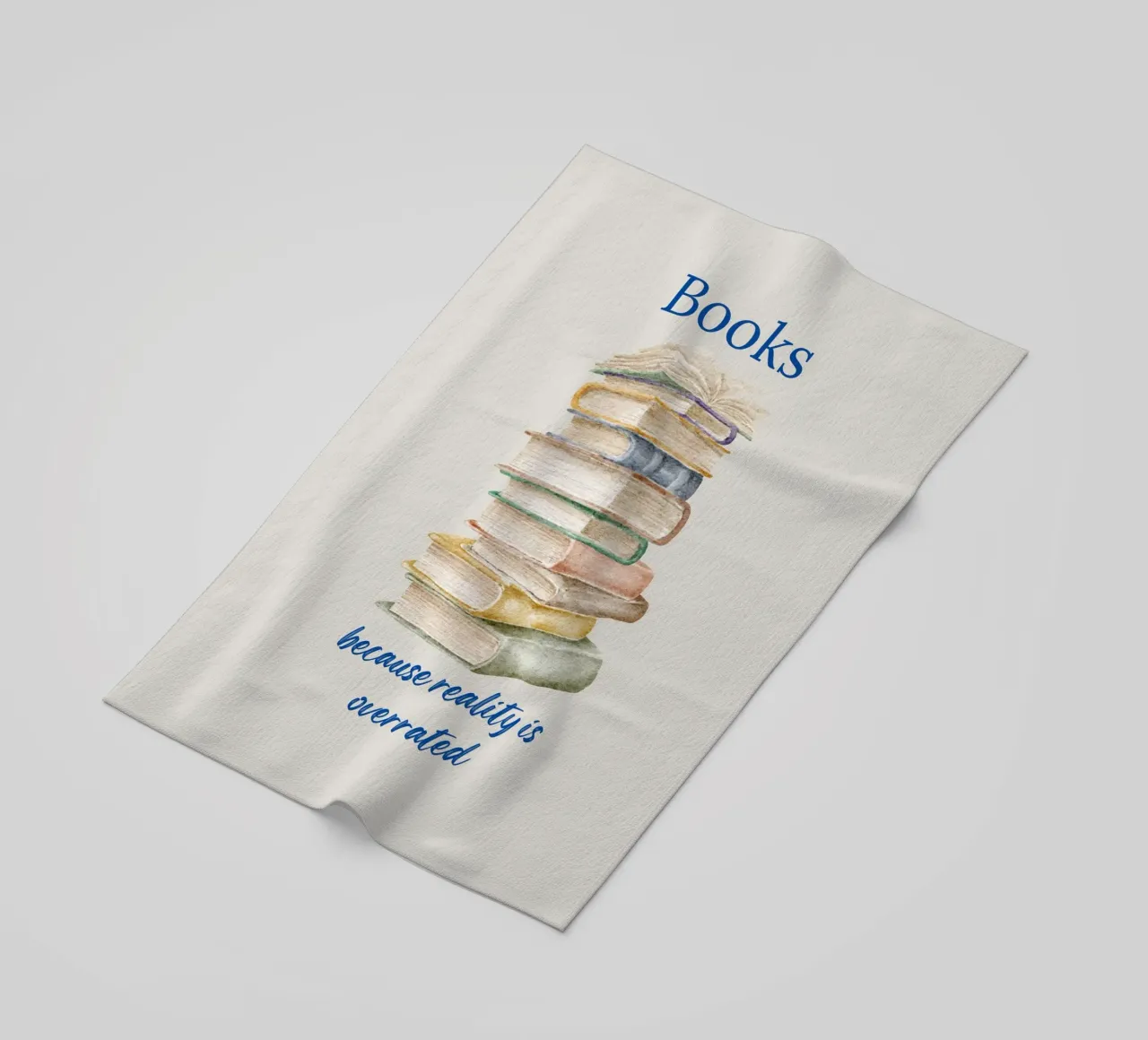 Books Because Reality Is Overrated telo mare da FABOArt