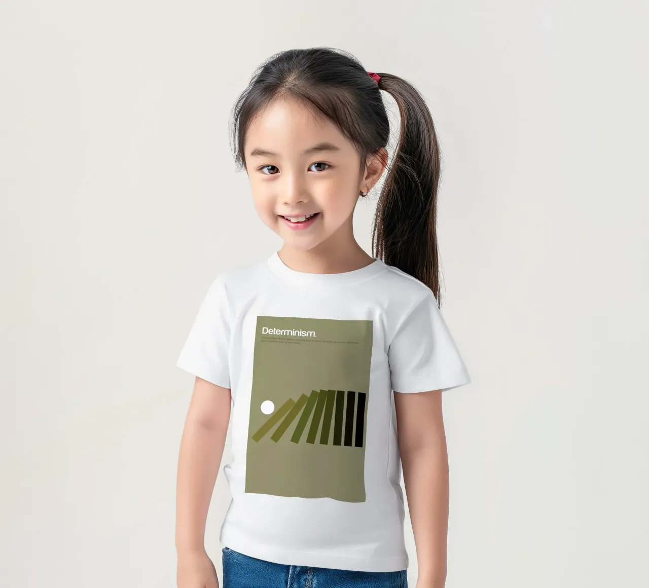 Determinism kinder t-shirt van Genís Carreras