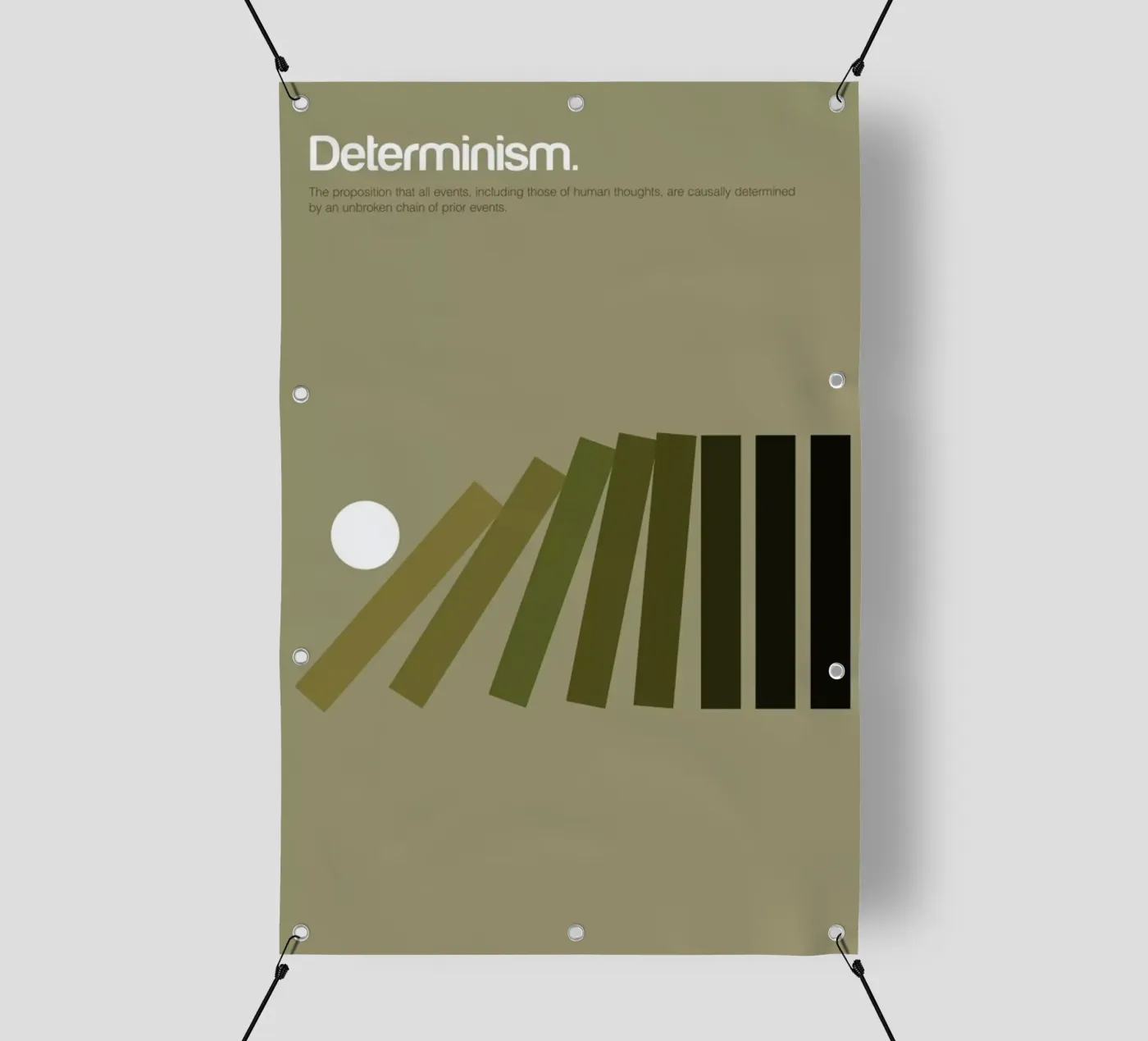 Determinism telo in pvc da Genís Carreras