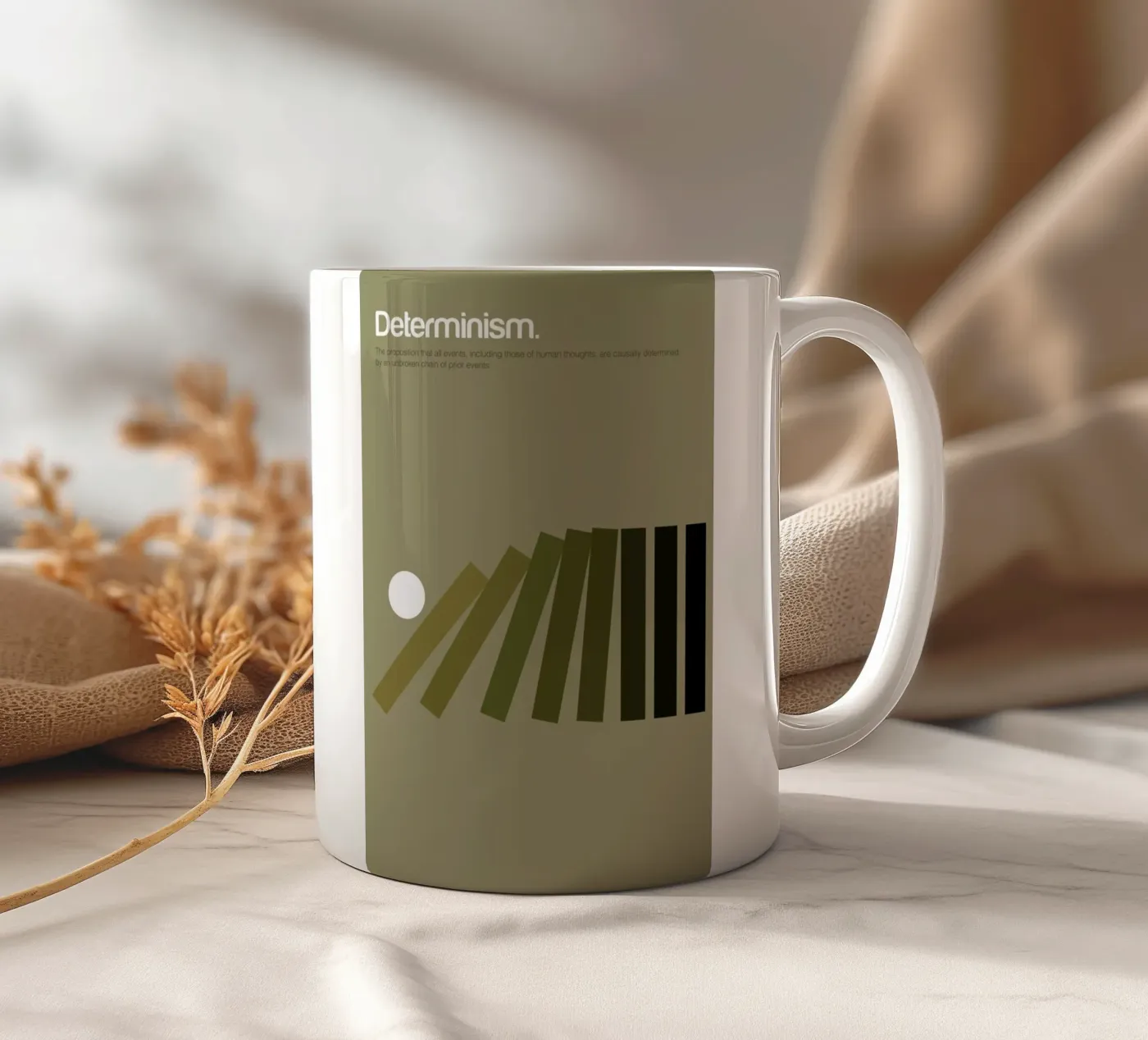 Determinism ceramic mug by Genís Carreras