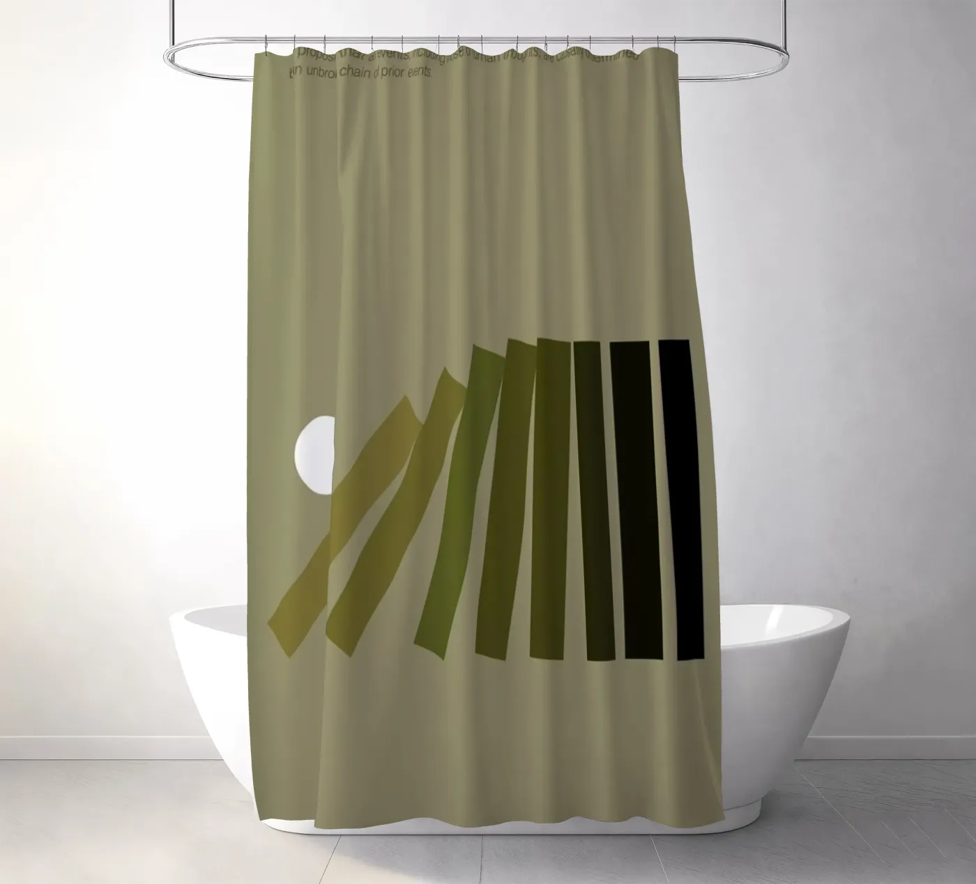 Determinism Duschvorhang von Genís Carreras