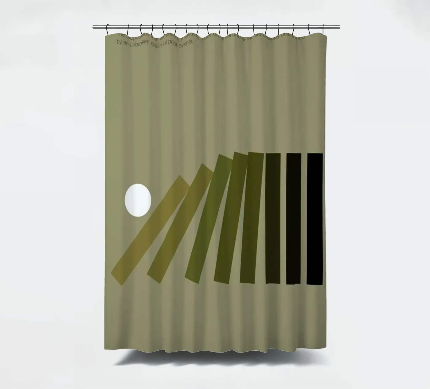 Determinism Duschvorhang von Genís Carreras