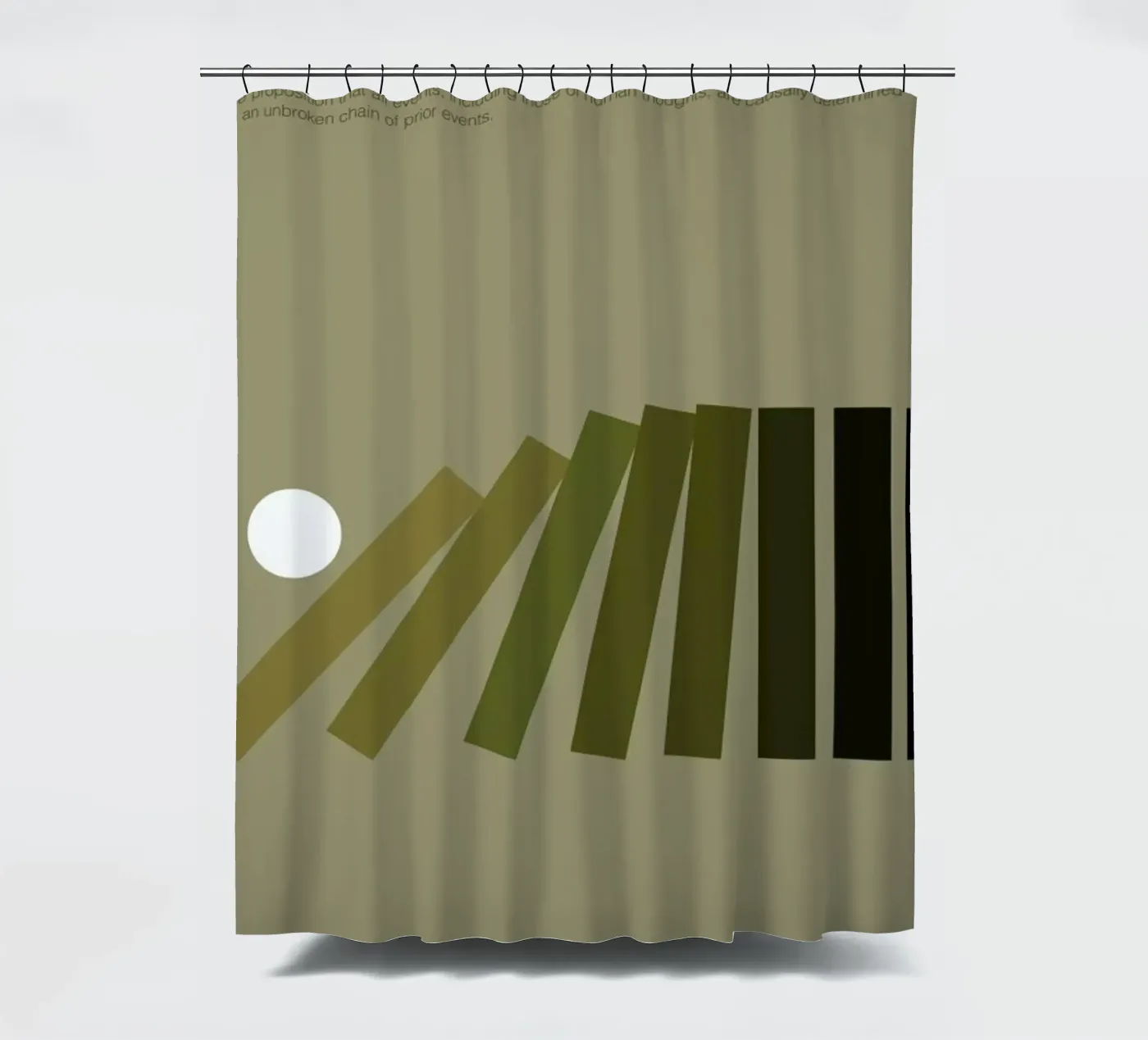 Determinism Duschvorhang von Genís Carreras