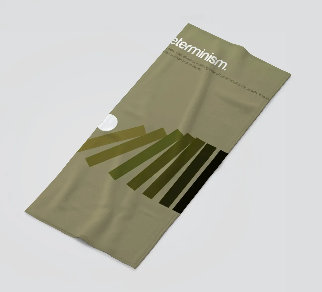Determinism beach towel by Genís Carreras