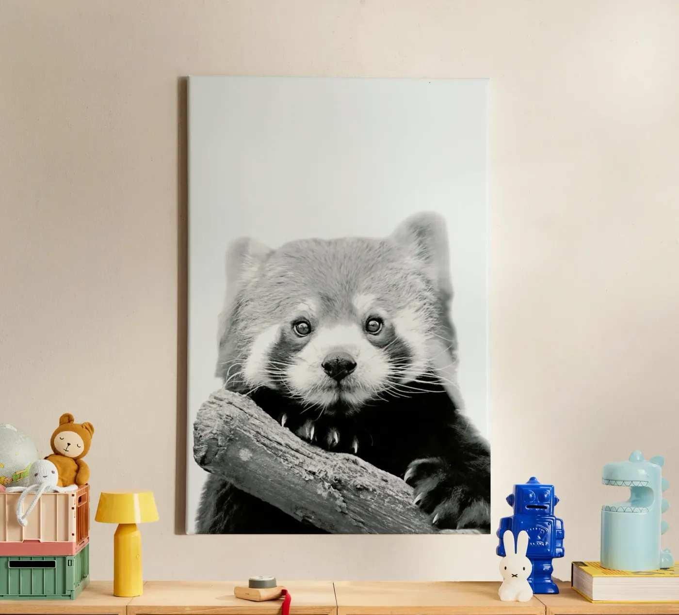 Red Panda canvas by Monika Strigel