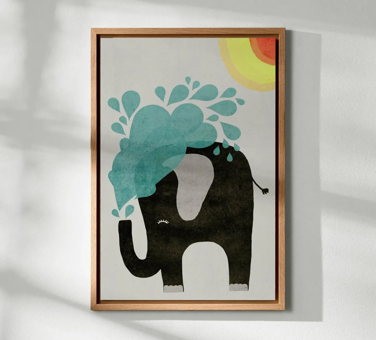 Funny Elephant 2 alluminio dibond da treechild