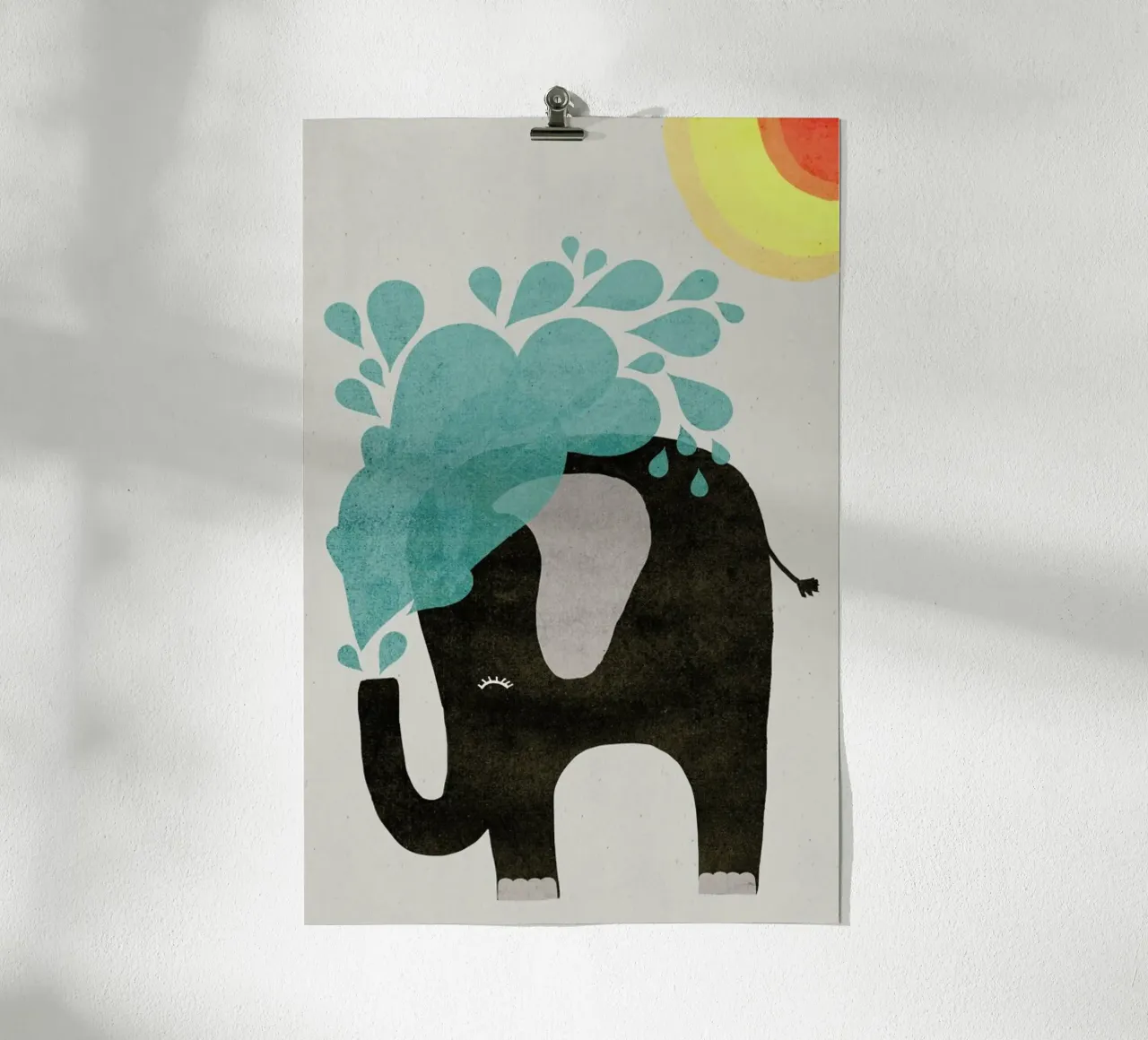 Funny Elephant 2 carta hahnemühle da treechild