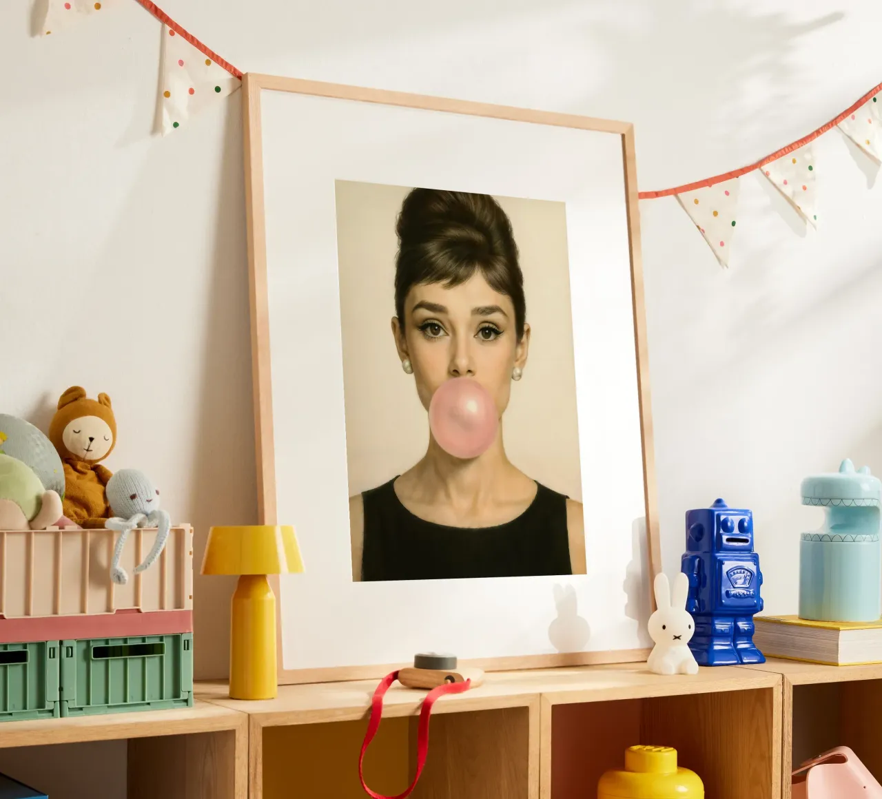 Icona di Hollywood - Audrey poster con telaio in plastica da CNTRL