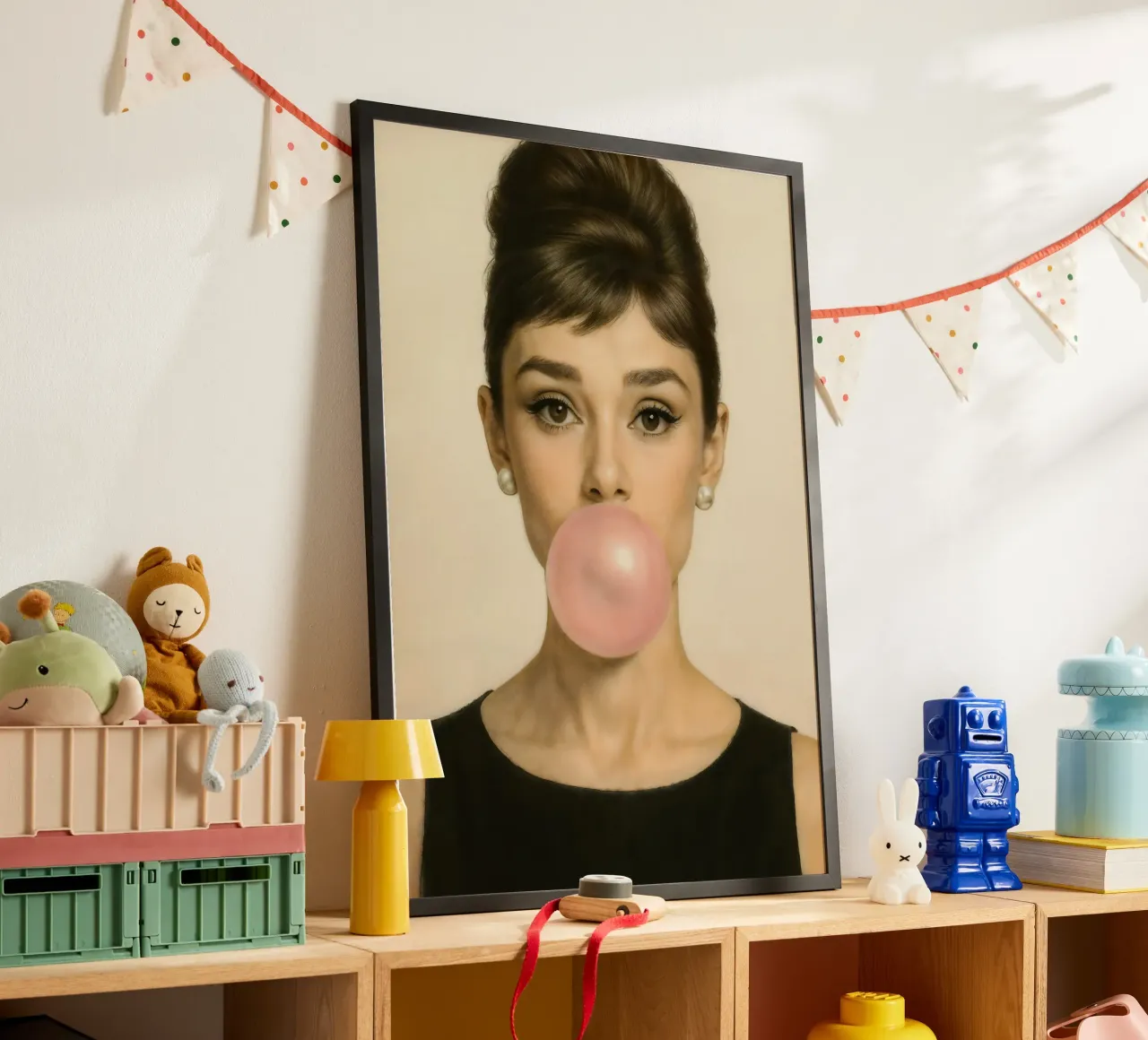 Icona di Hollywood - Audrey poster con telaio in plastica da CNTRL