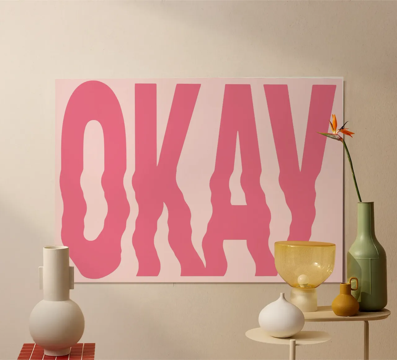 Ok, ma con stile poster con telaio in legno da CNTRL