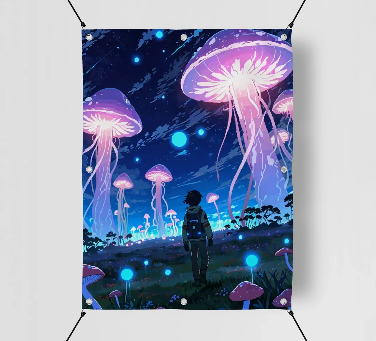 Fungo luminescente telo in pvc da artdesign1985
