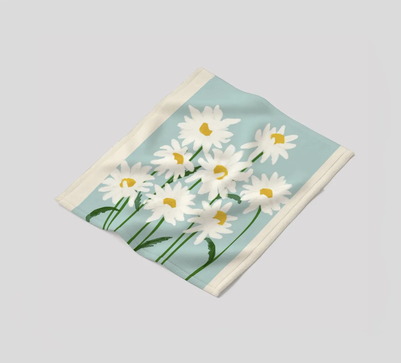 Mercato dei fiori - Margherite dall'occhio di bue coperta in pile da Gale Switzer