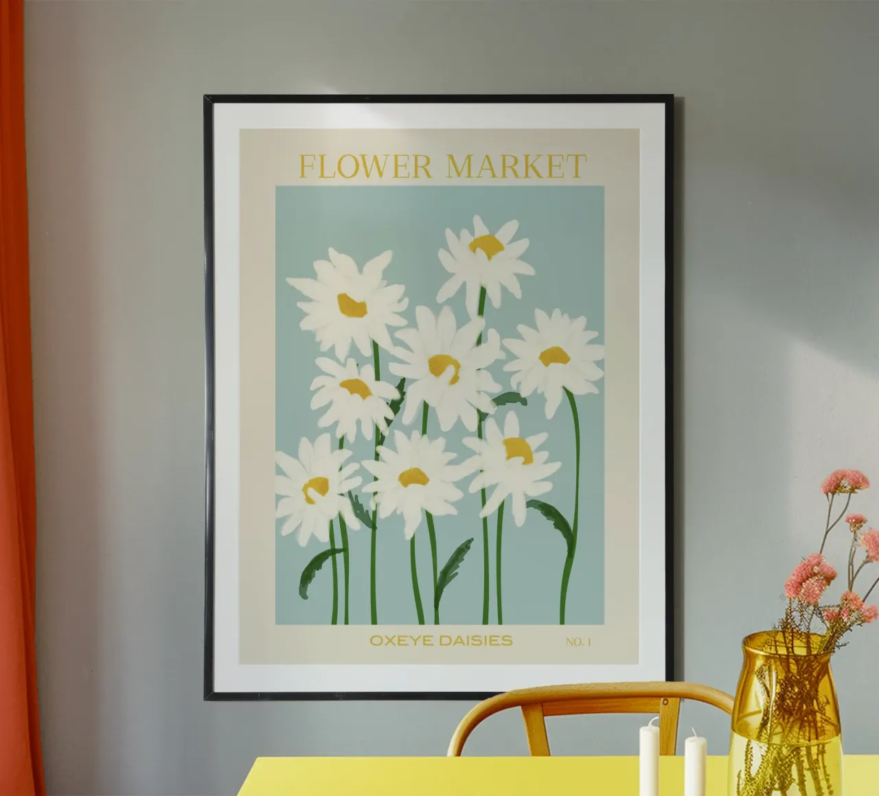 Mercato dei fiori - Margherite dall'occhio di bue carta hahnemühle da Gale Switzer