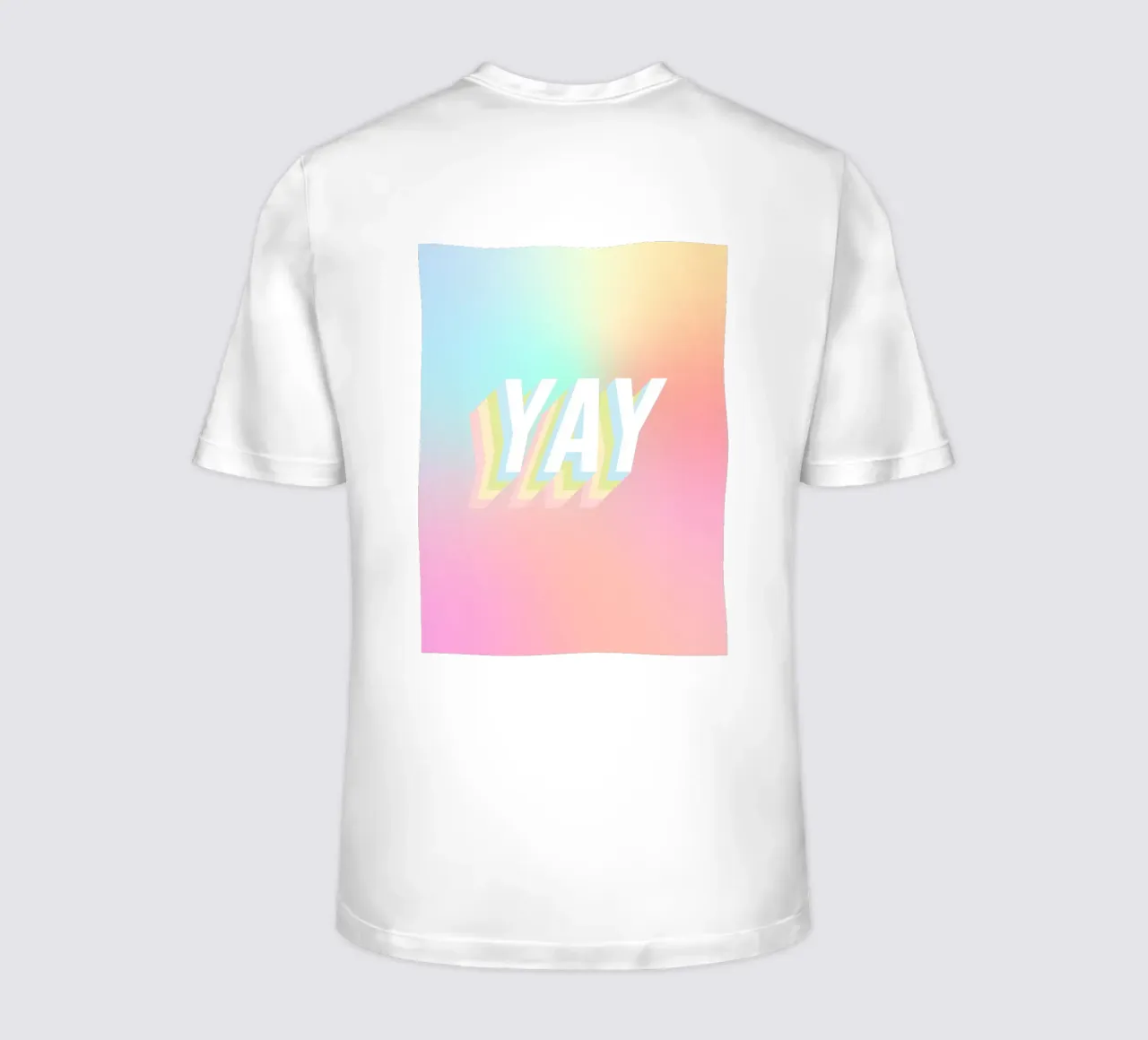 YAY Pastello Candy Arcobaleno Gradiente t-shirt da Dominique Vari Words