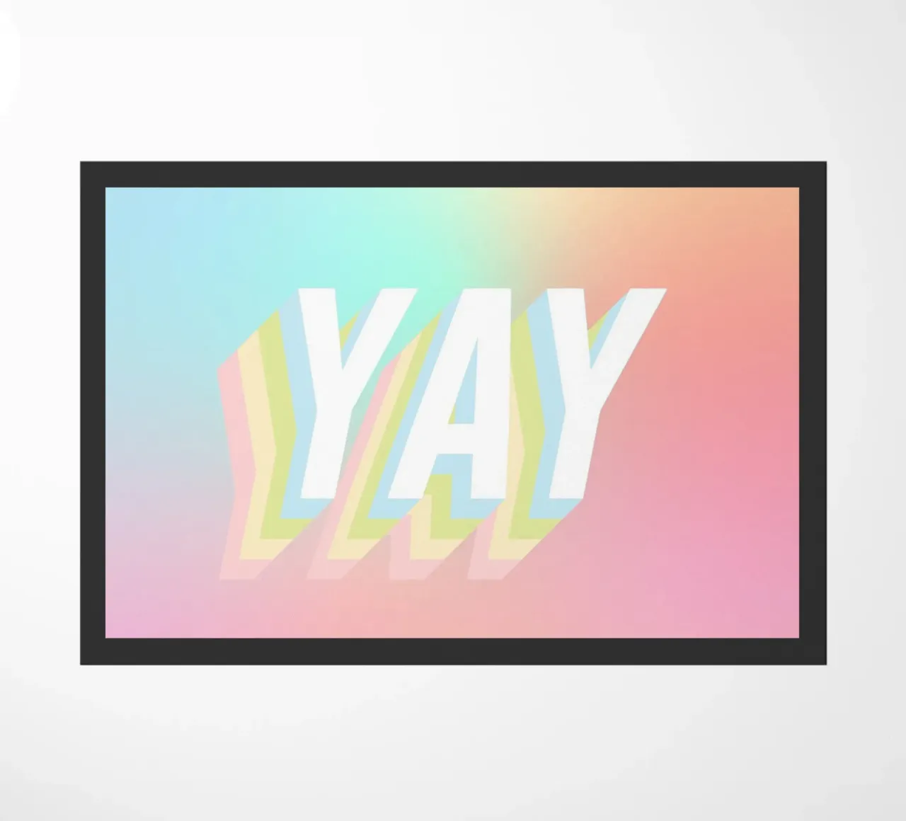 YAY Pastello Candy Arcobaleno Gradiente zerbino da Dominique Vari Words