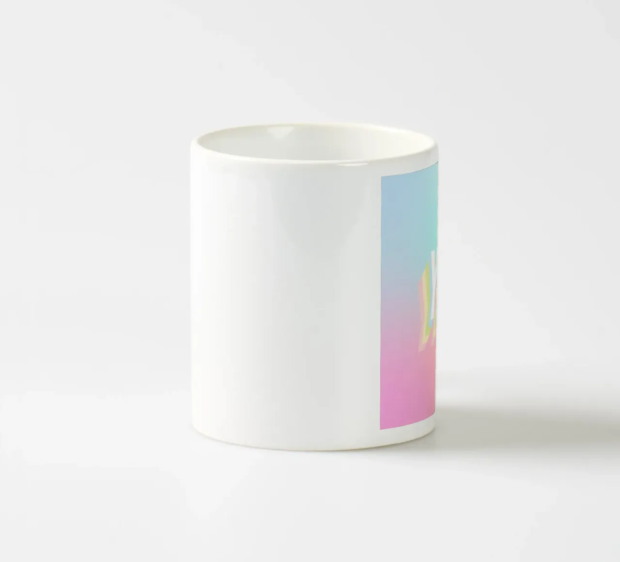 YAY Pastello Candy Arcobaleno Gradiente tazza in ceramica da Dominique Vari Words
