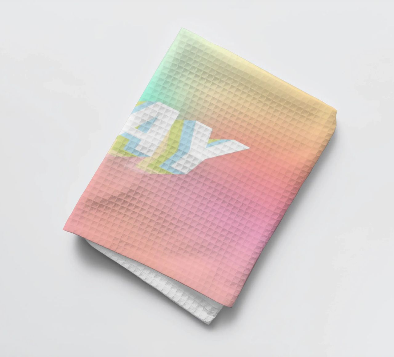 YAY Pastel Candy Rainbow Gradient torchon de Dominique Vari Words