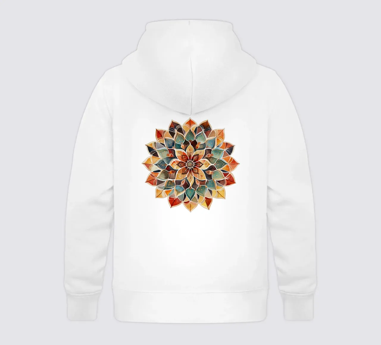 Mandala terrestre ad acquerello felpa bambino con cappuccio da Spiritual Touch