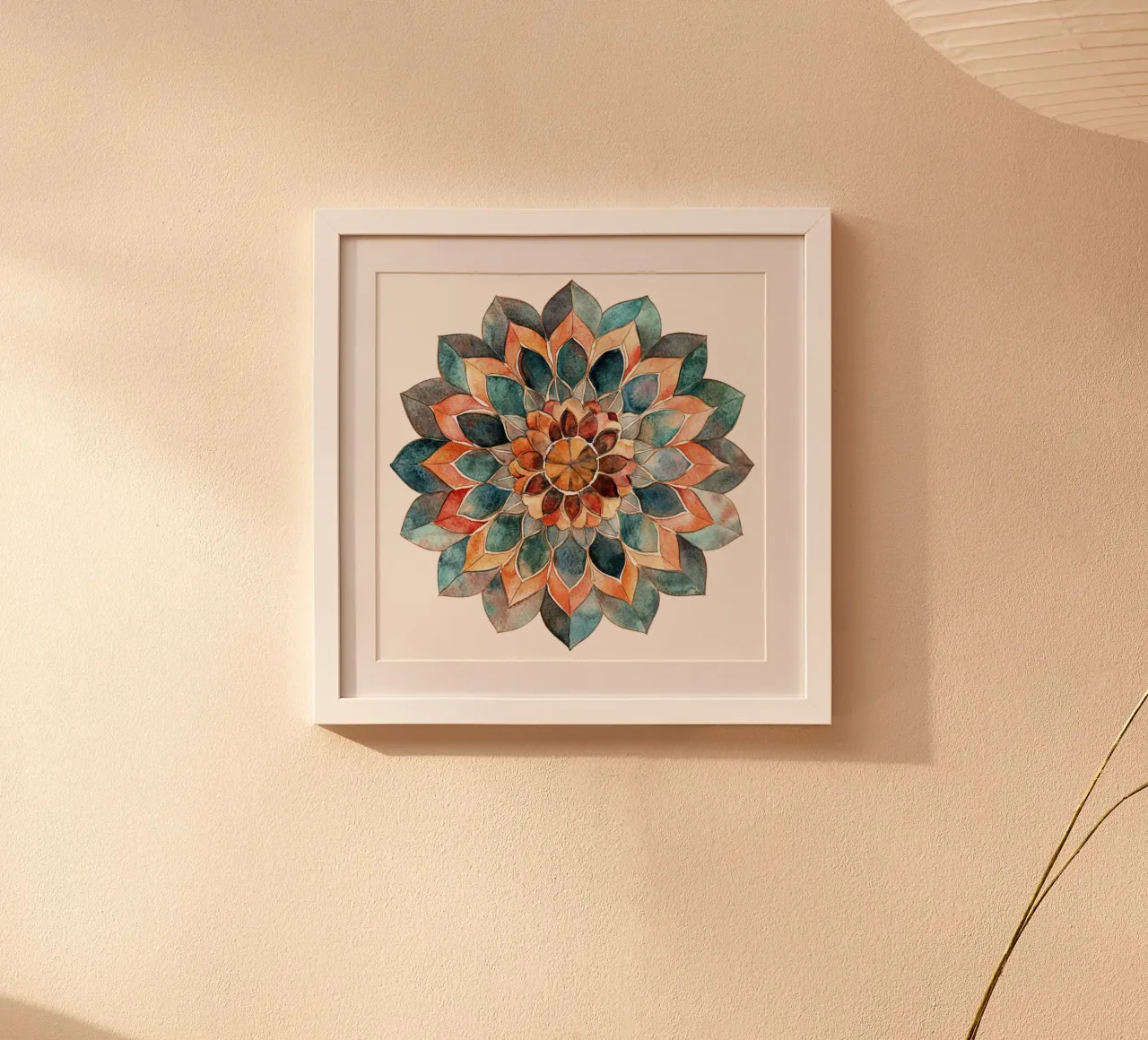 Mandala terrestre ad acquerello poster da Spiritual Touch