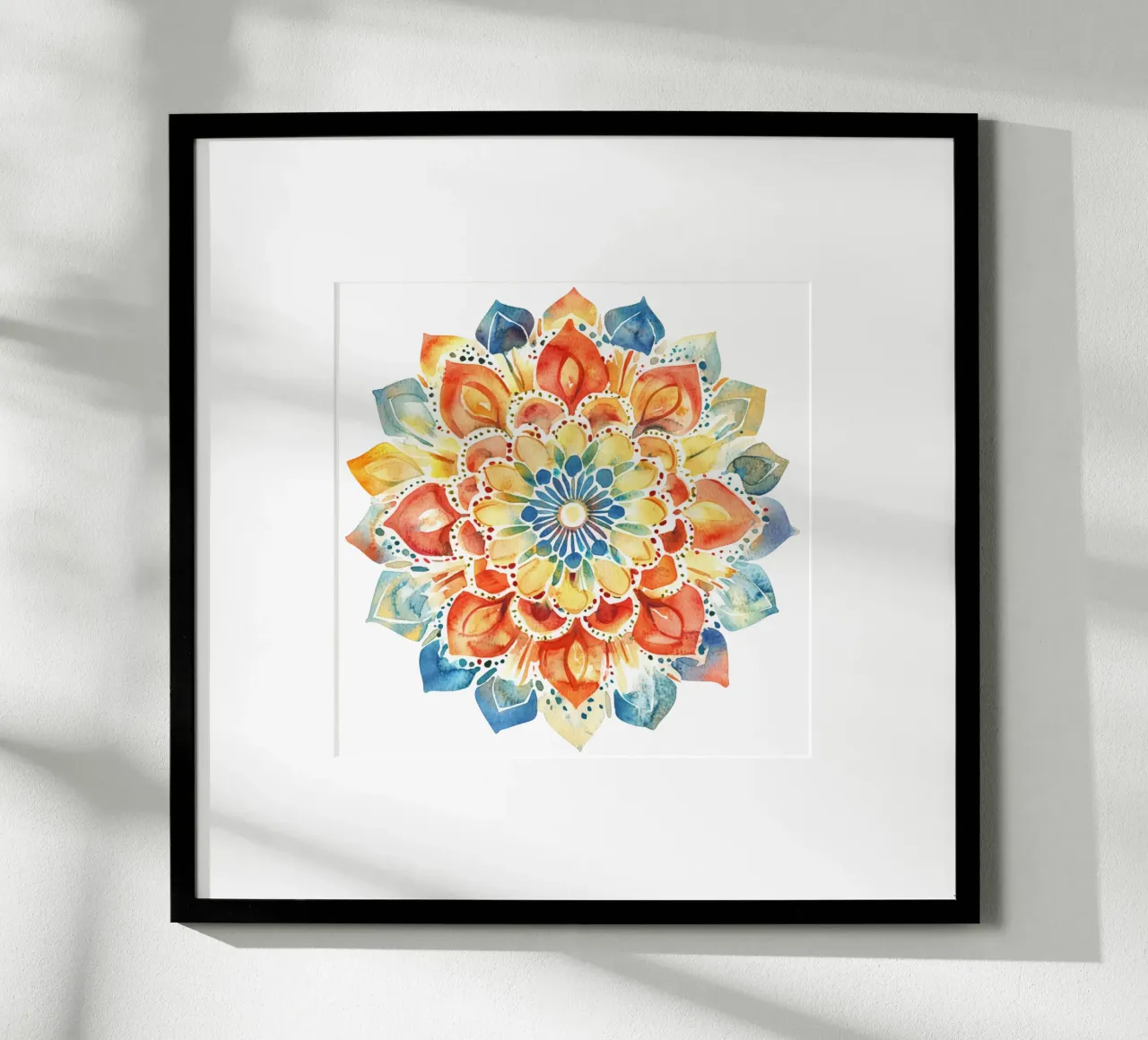 Mandala terrestre ad acquerello carta hahnemühle da Spiritual Touch
