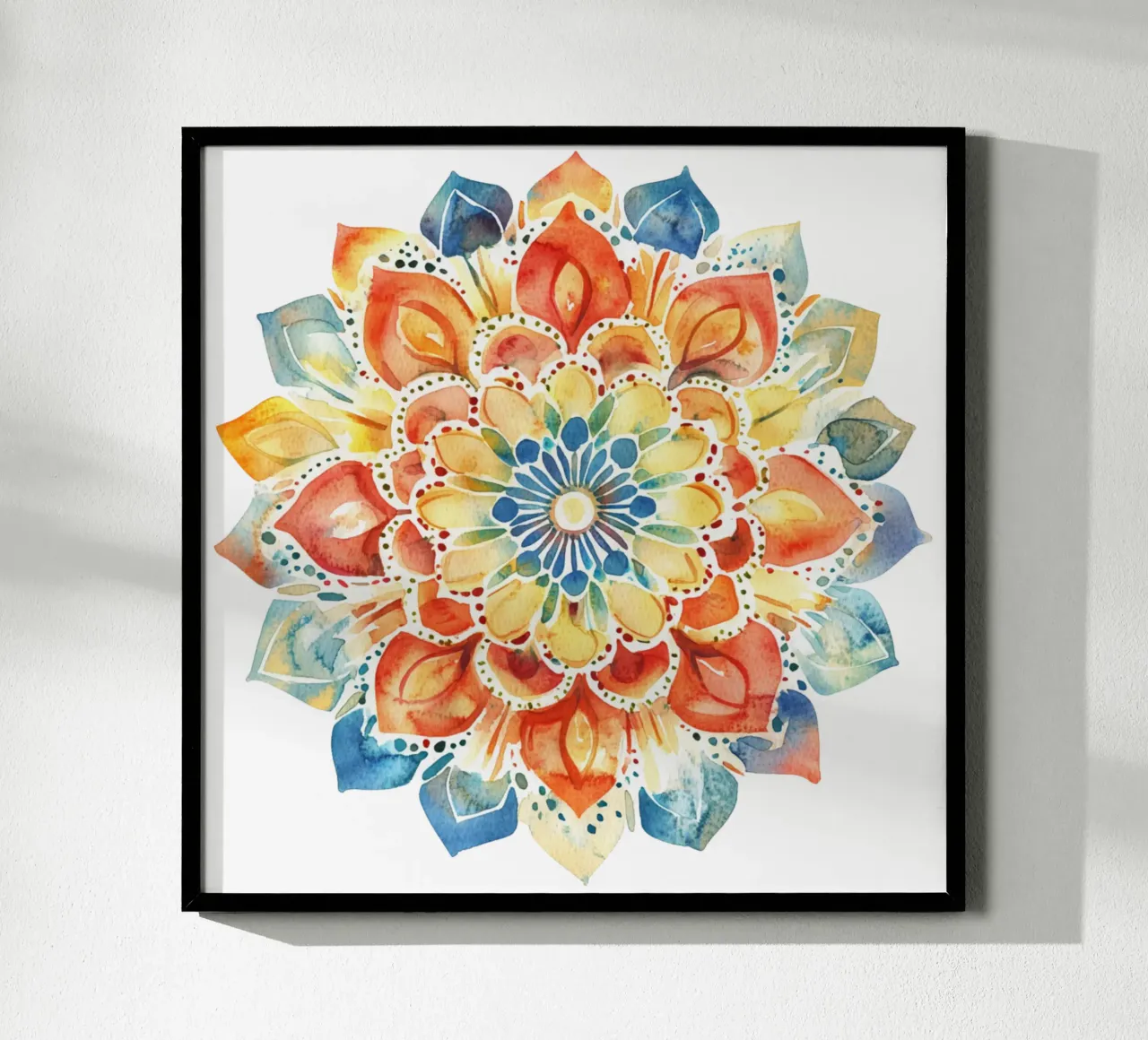 Mandala terrestre ad acquerello carta hahnemühle da Spiritual Touch
