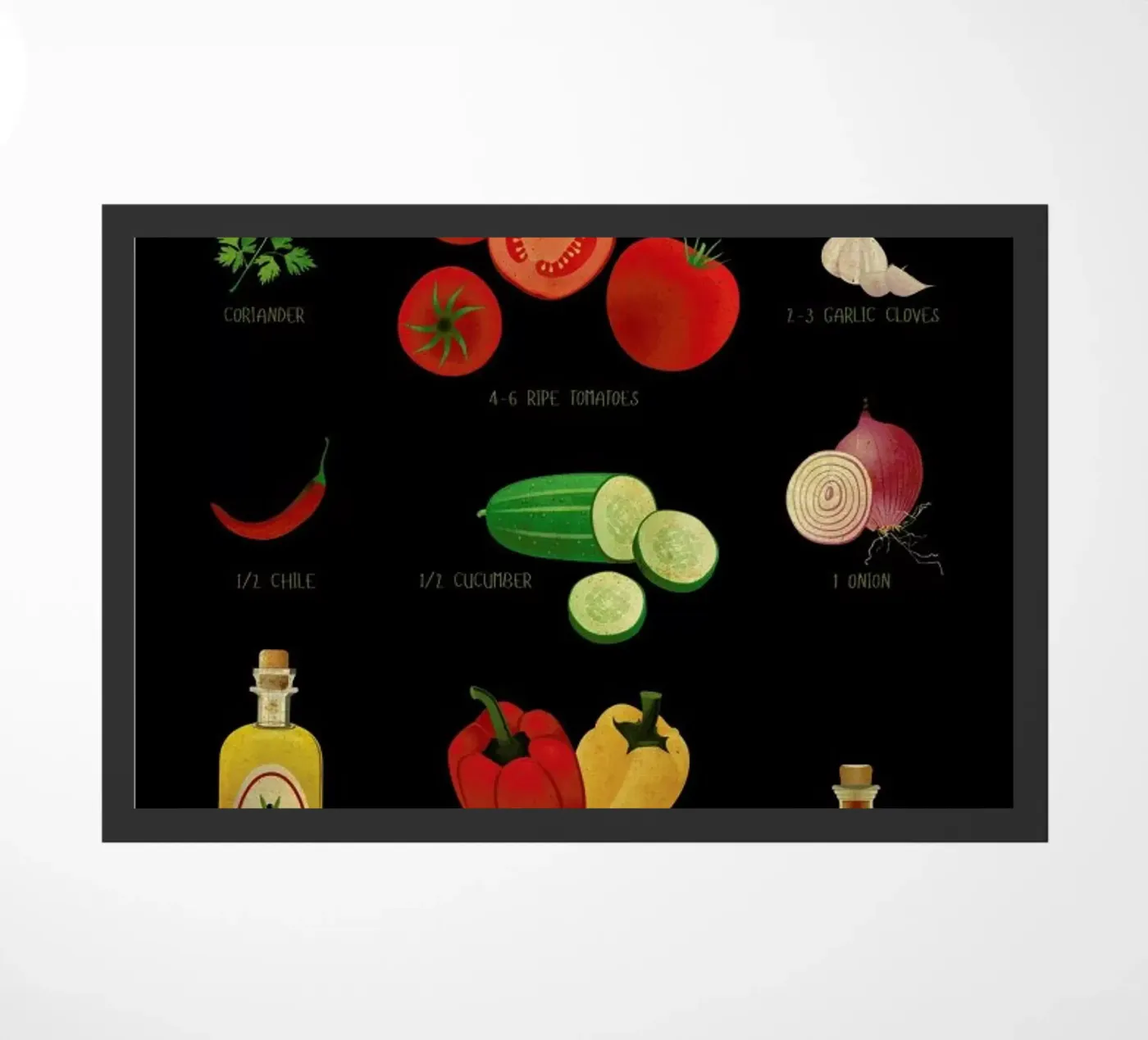 Gazpacho doormat by Lesja Chernish