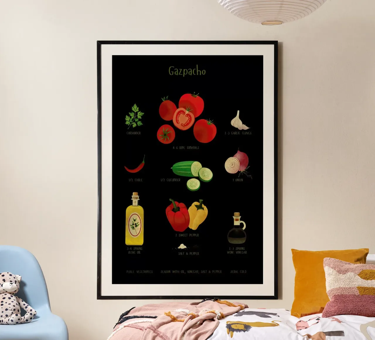 Gazpacho poster con telaio in alluminio da Lesja Chernish