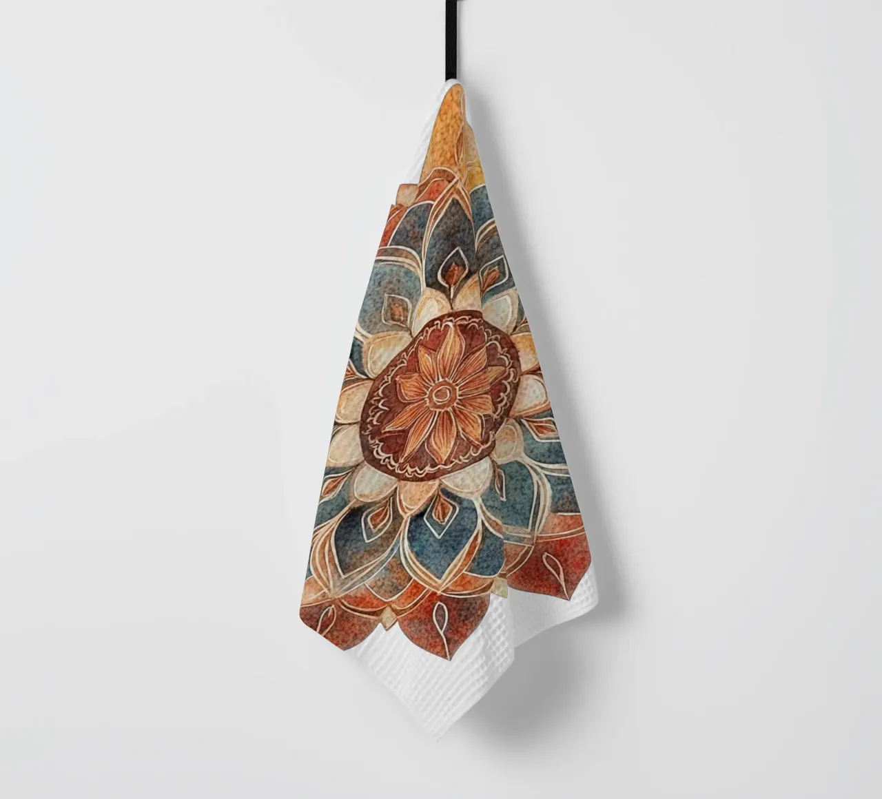 Mandala terrestre ad acquerello canovaccio da cucina da Spiritual Touch