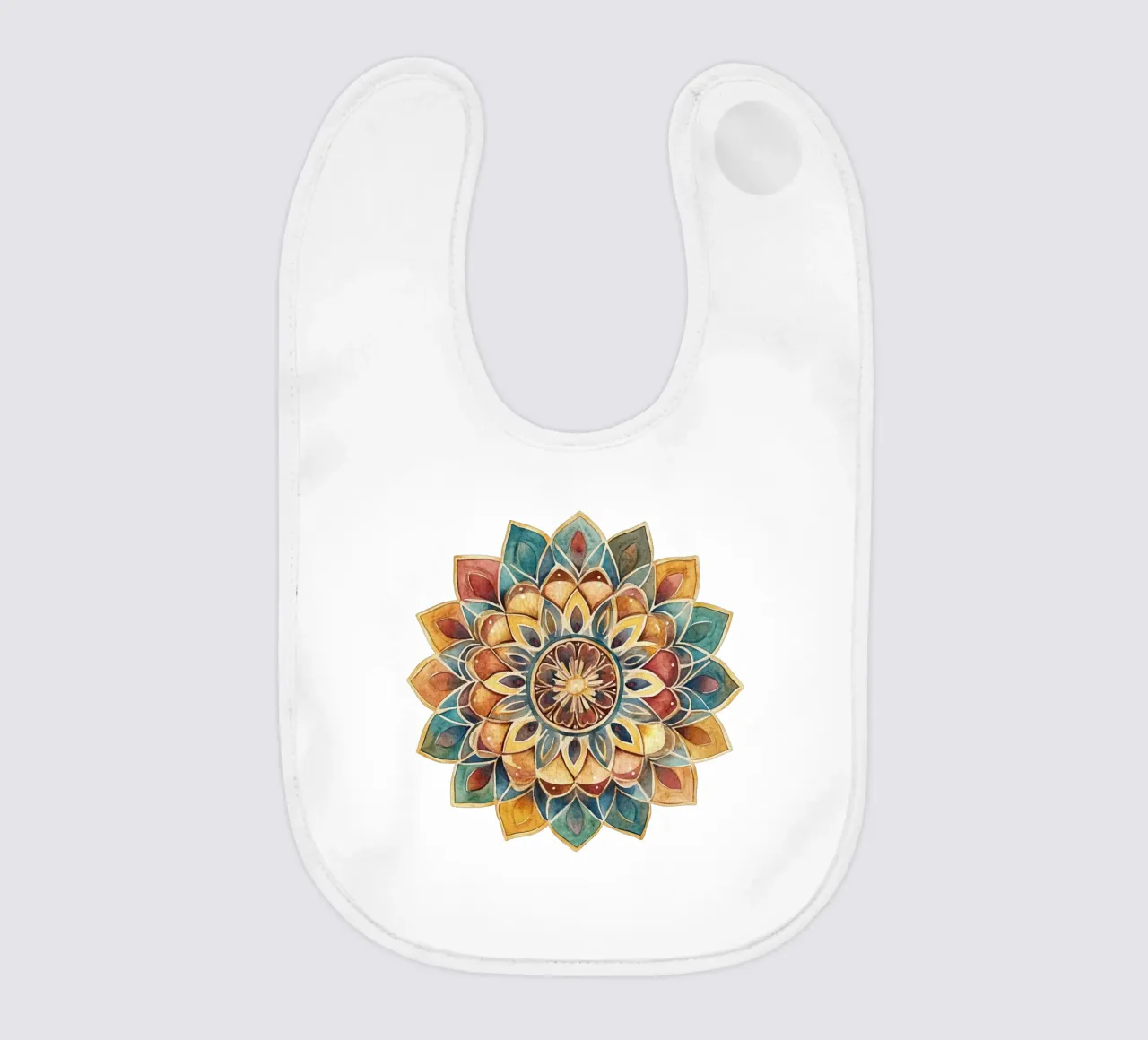 Mandala terrestre ad acquerello bavaglino da Spiritual Touch