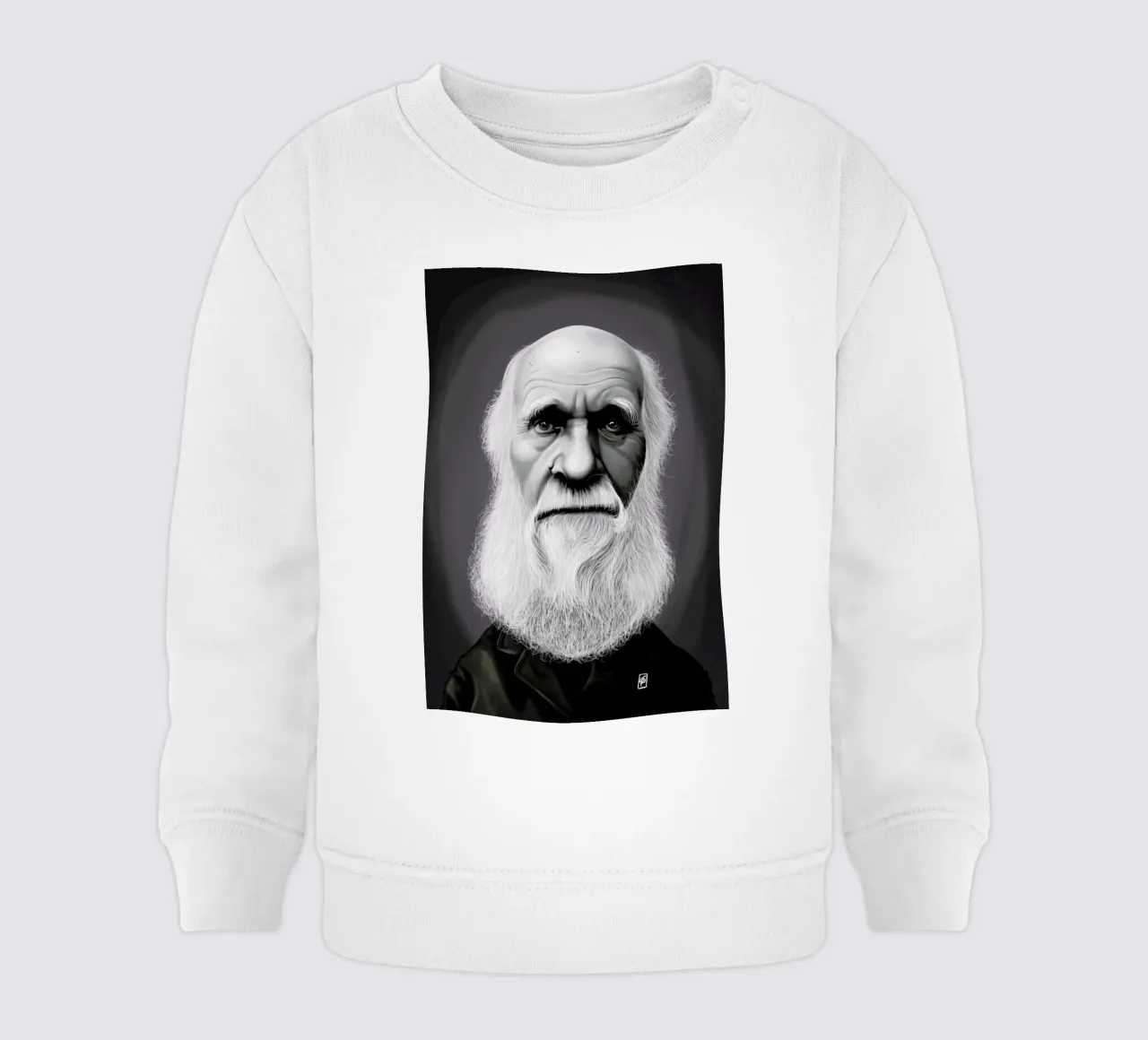 Charles Darwin felpa neonato da Rob Art | Illustration